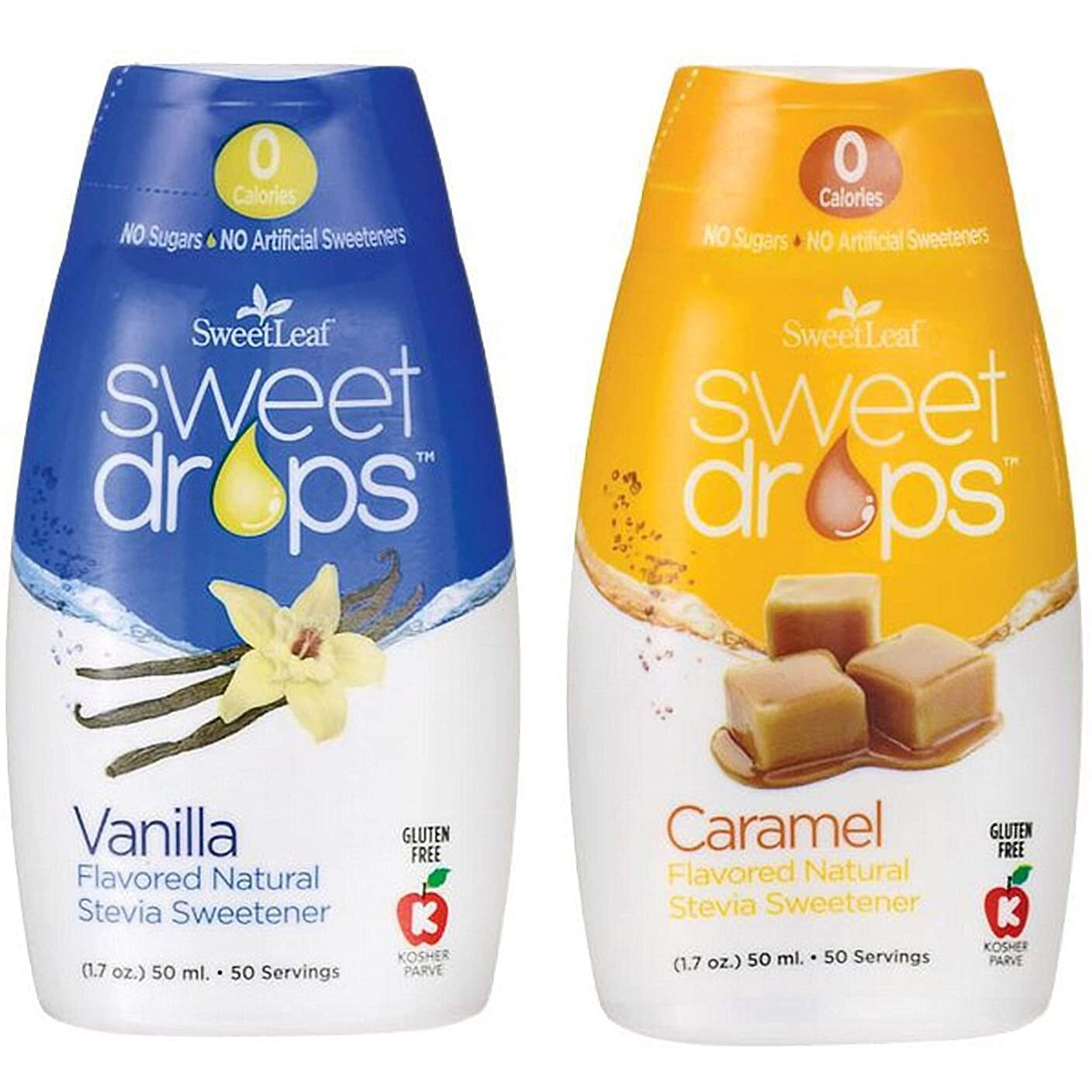 Sweetleaf Sweet Drops Vanilla And Caramel Bundle 1.7 Oz Each