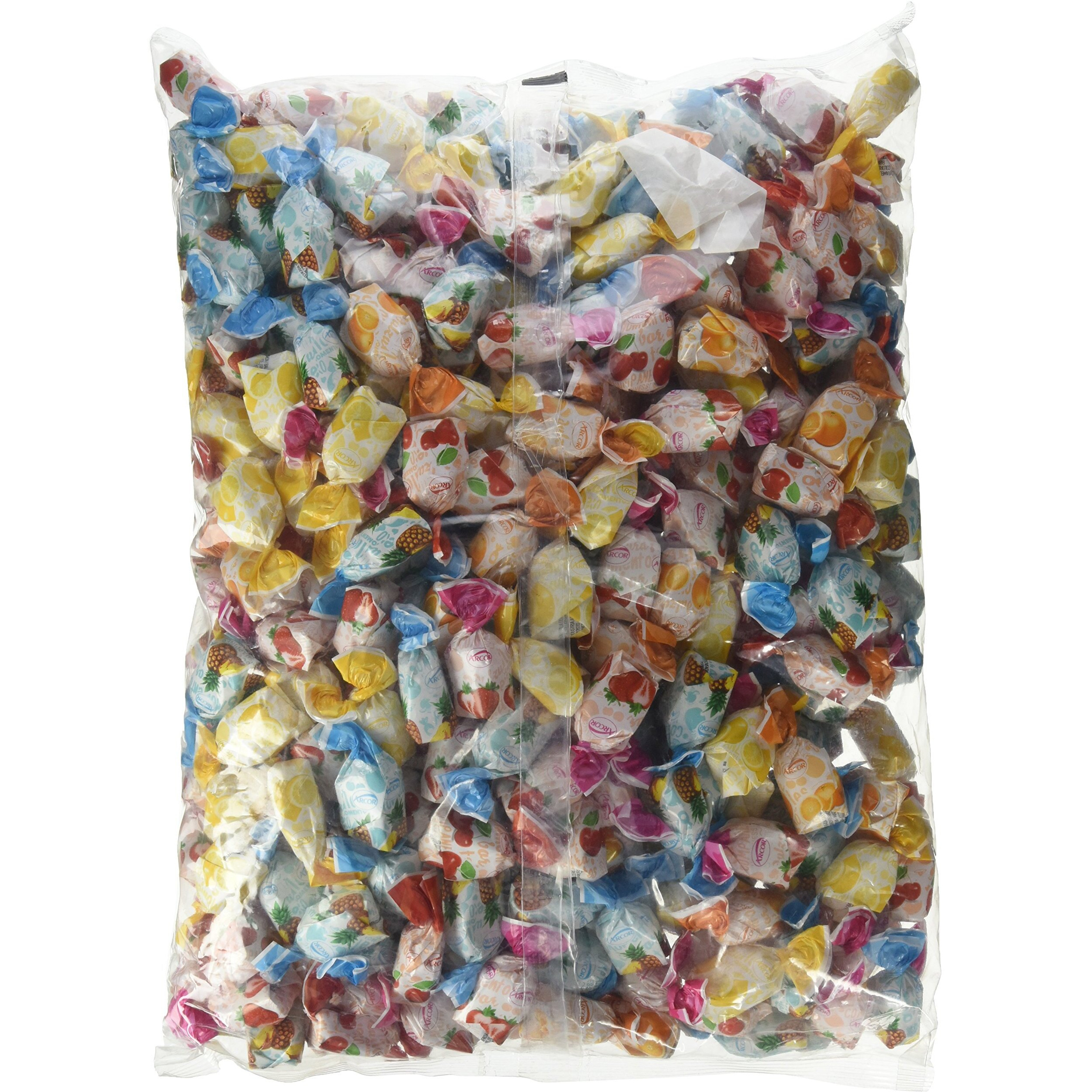 Arcor Kosher Assorted Fruit Flavored Hard Candy With Chewy Centers 6 Lb