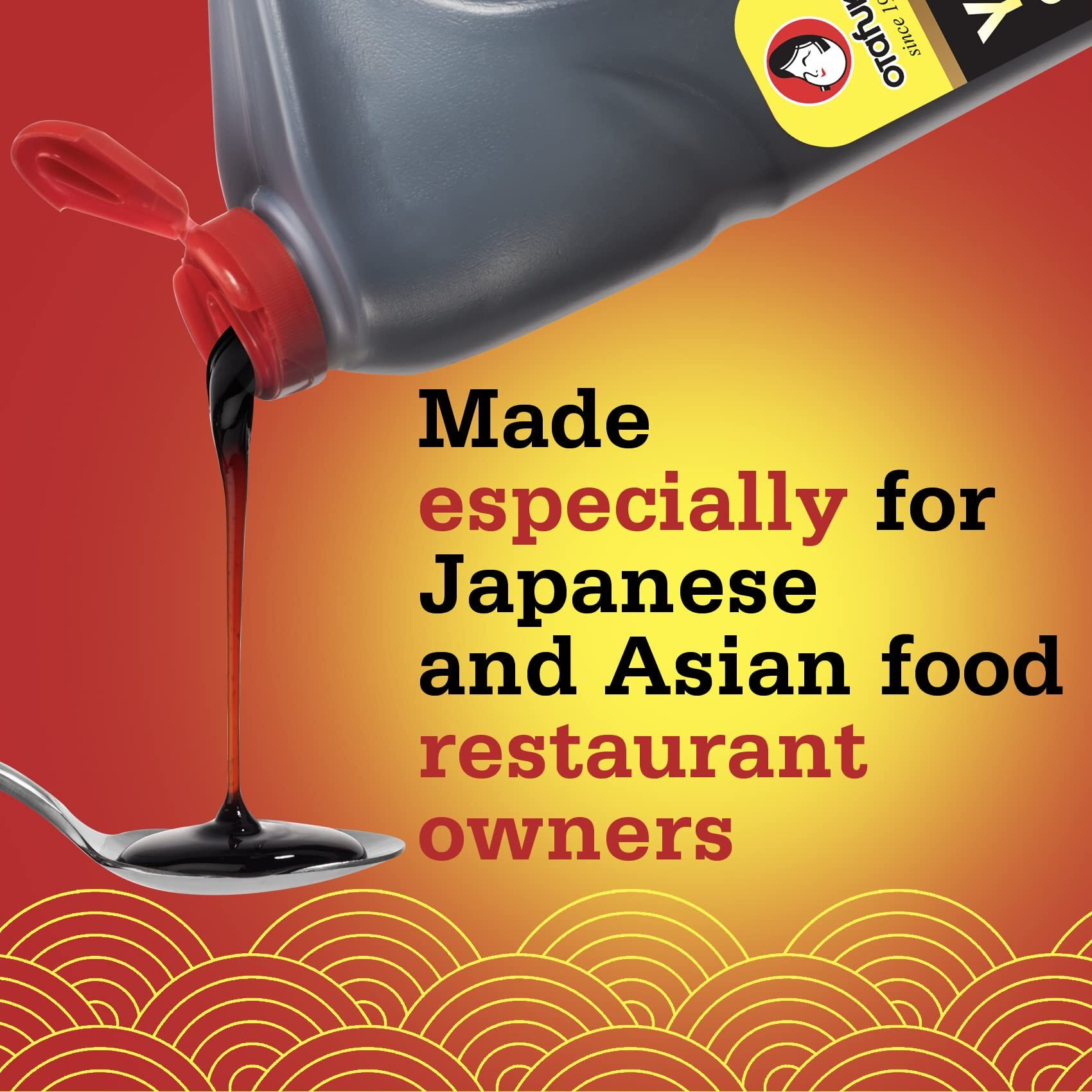 Otafuku Yakisoba Sauce For Japanese Stir Fry Noodles, Vegan Yakisoba Sauce Authentic Umami Flavor - No Artificial Flavors, Colors Or Preservatives, Restaurant Size (81.5 Oz) 1/2 Gallon