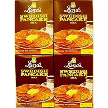 Lund's Swedish Pancake Mix, 12 Ounce, (Pack Of 4)