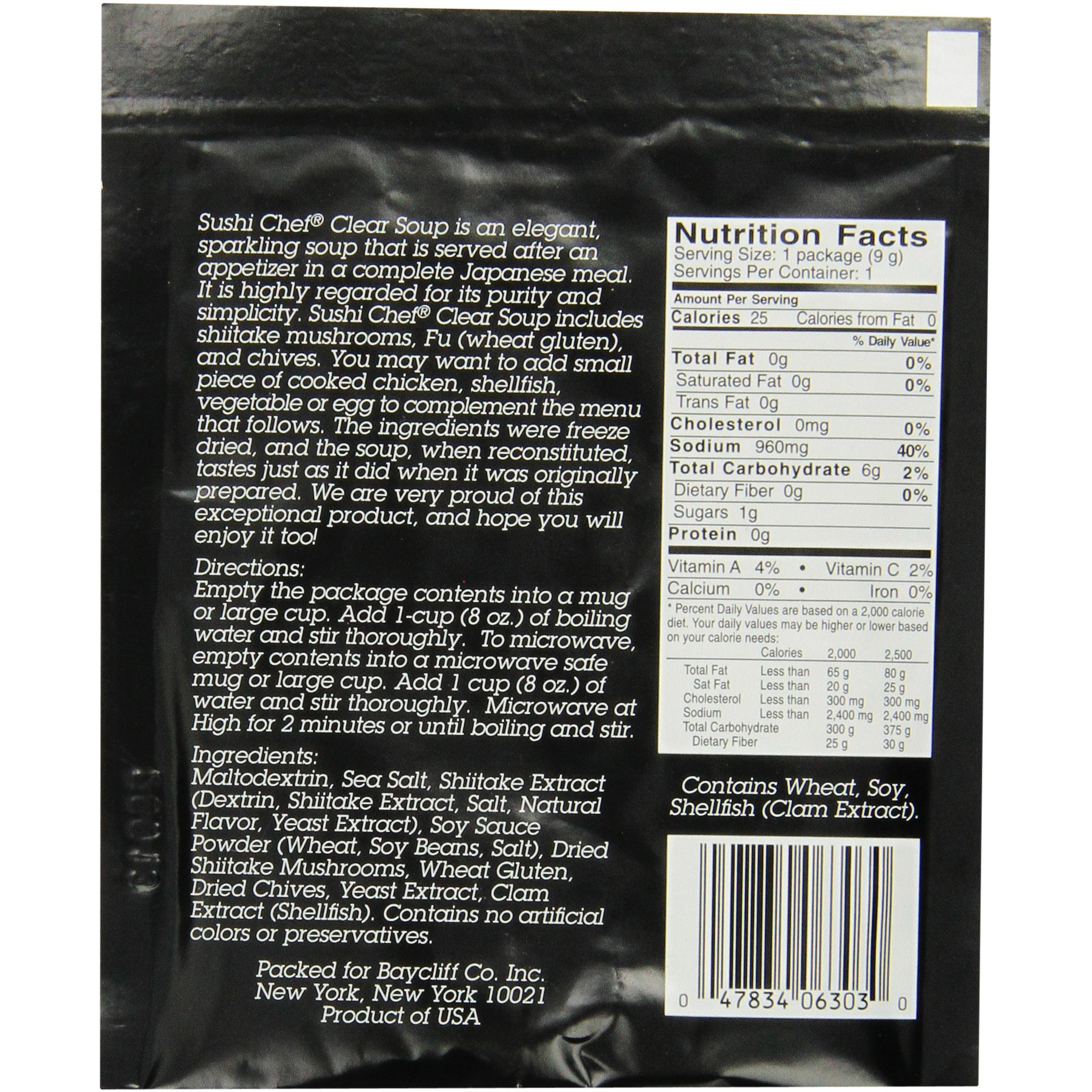 Sushi Chef Clear Soup, 0.33-Ounce Packages (Pack Of 12)