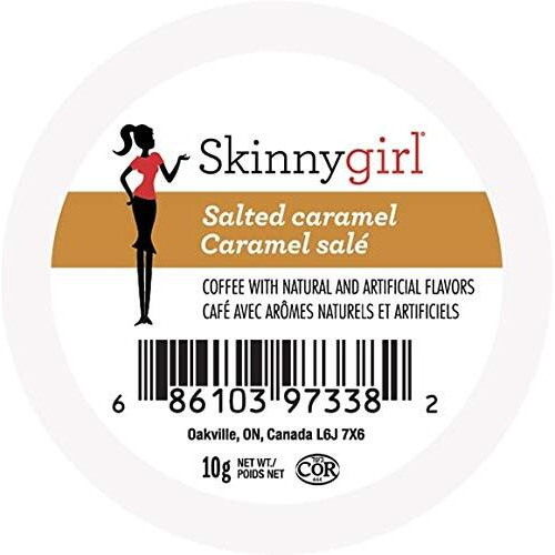 Skinnygirl Flavored Coffee Pods, Salted Caramel Coffee, Single Serve Coffee For Keurig K Cups Machines, Hot Or Iced Coffee, Medium Roast Coffee In Recyclable Pods, 24 Count