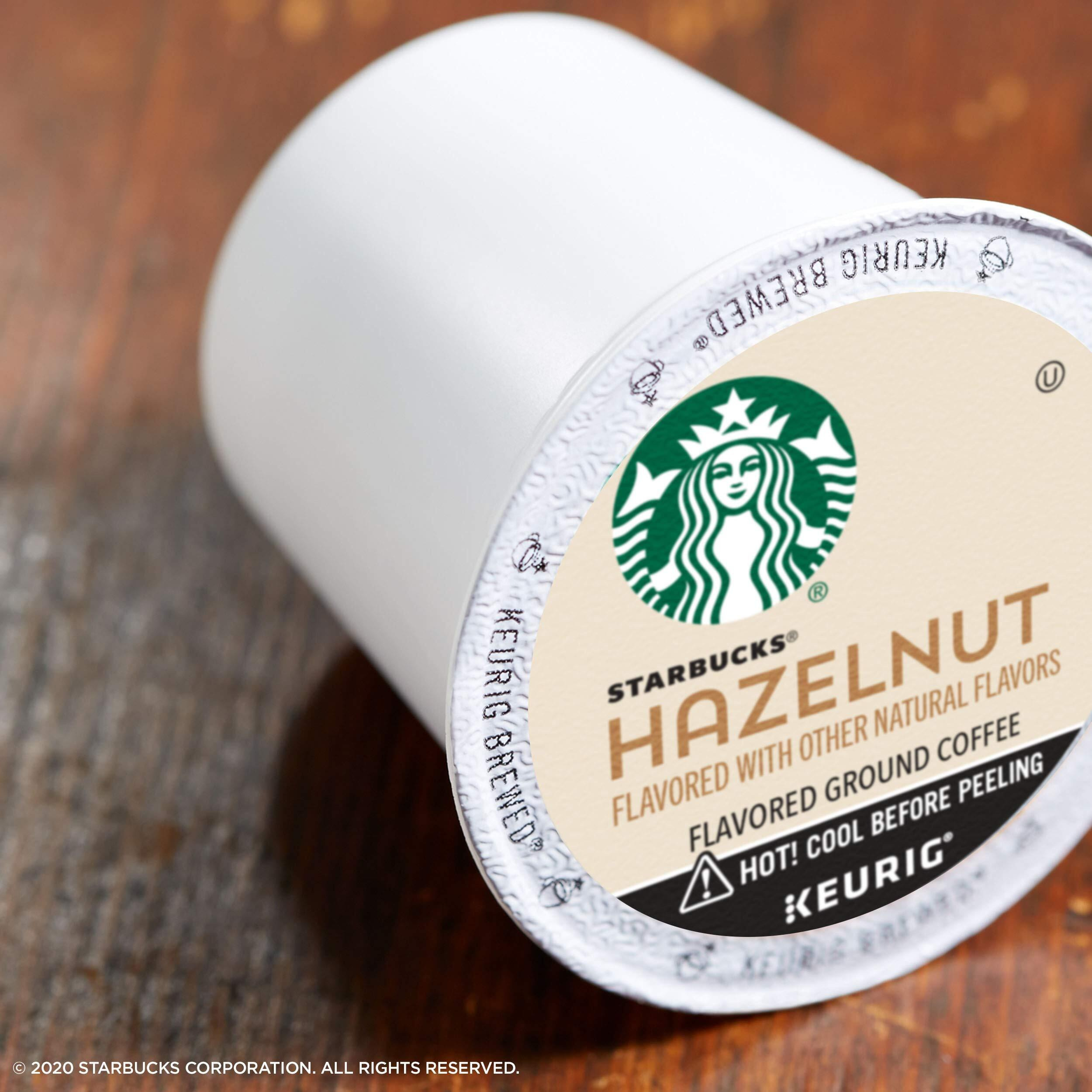 Starbucks Flavored K-Cup Coffee Pods - Hazelnut For Keurig Brewers - 1 Box (10 Pods)
