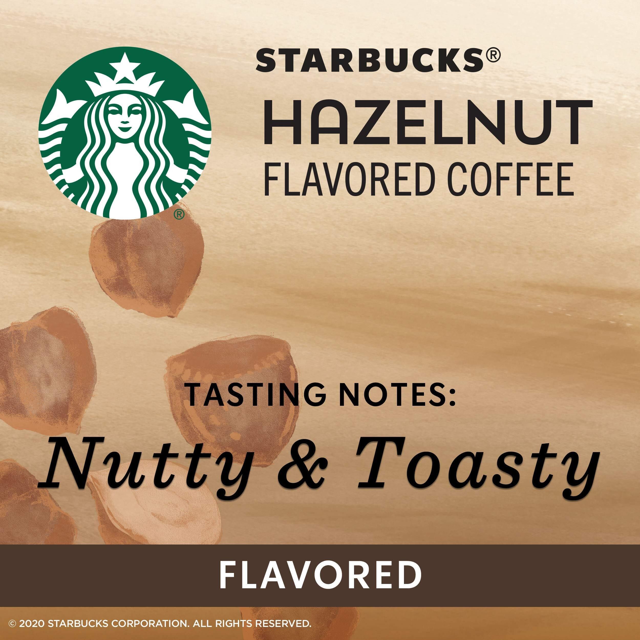 Starbucks Flavored K-Cup Coffee Pods - Hazelnut For Keurig Brewers - 1 Box (10 Pods)