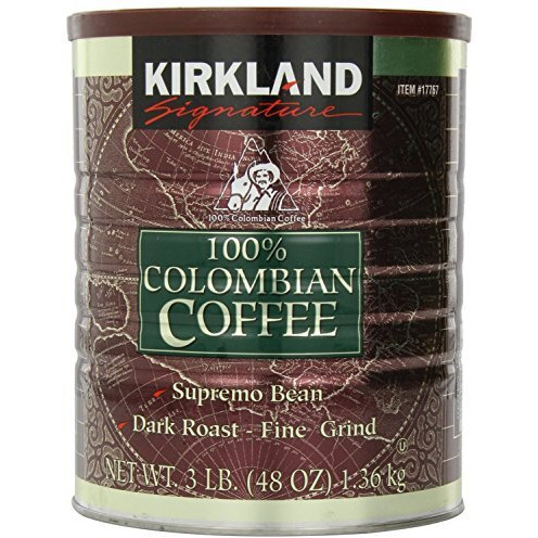 Kirkland Signature 100% Colombian Coffee, 3 Pound