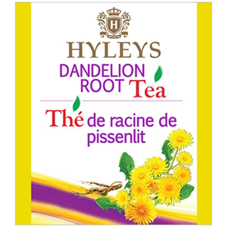 Hyleys Dandelion Root & Green Tea With Milk Thistle And Licorice Root - Herbal Detox Blend - 25 Tea Bags