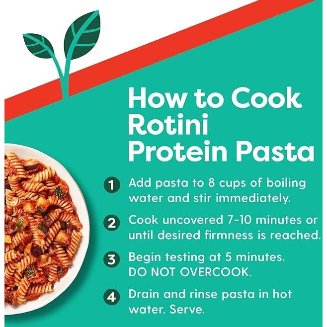 Ancient Harvest Gluten-Free Plant-Based High-Protein Vegan Pasta, Red Lentil And Quinoa Rotini, 8 Ounce Boxes (Pack Of 6)
