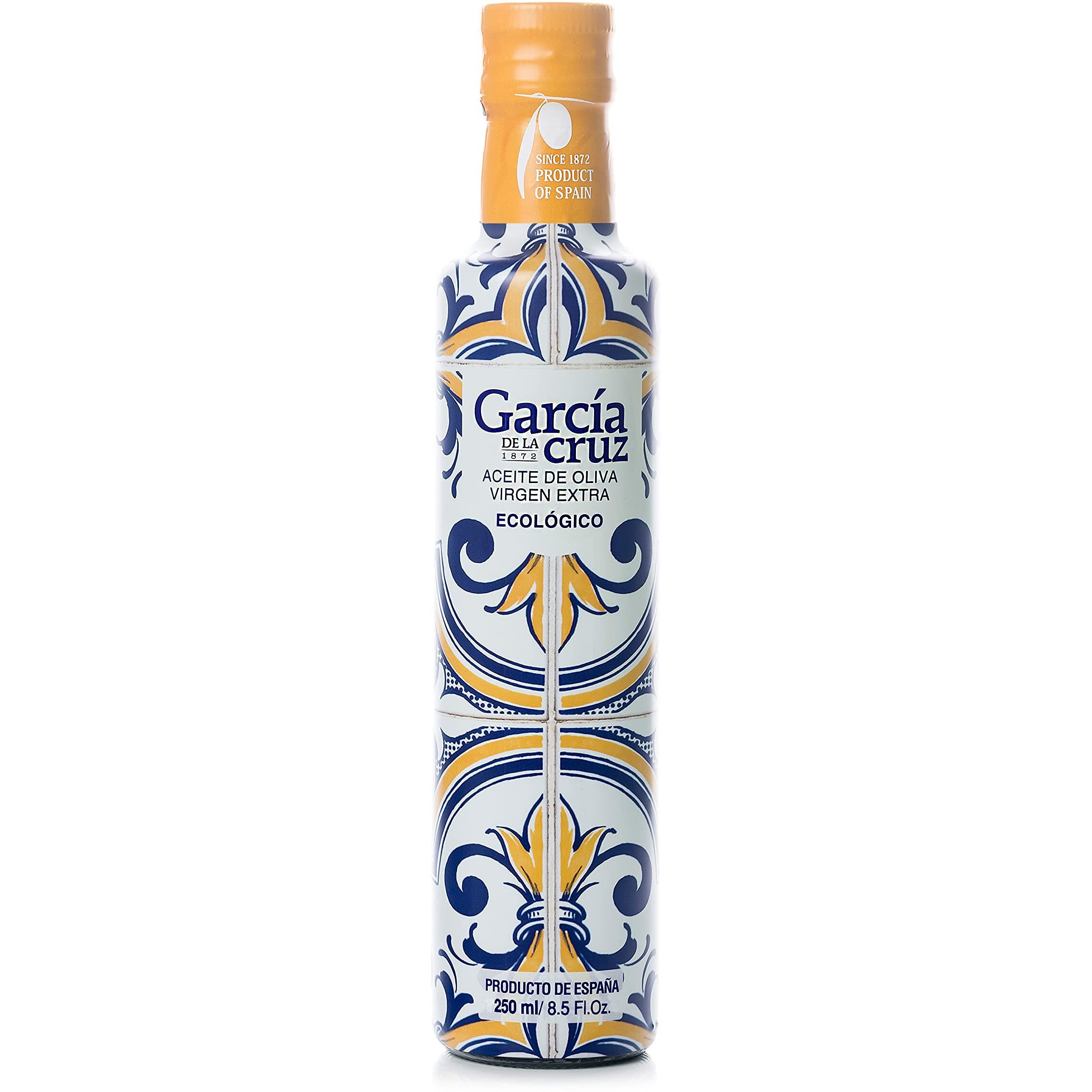 Garc  A De La Cruz - Organic Extra Virgin Olive Oil, Master Miller Premium Oil, Almond And Tomato Tones, Smooth Body, Sourced In Spain, Montes De Toledo, Glass Bottle - 250 Ml