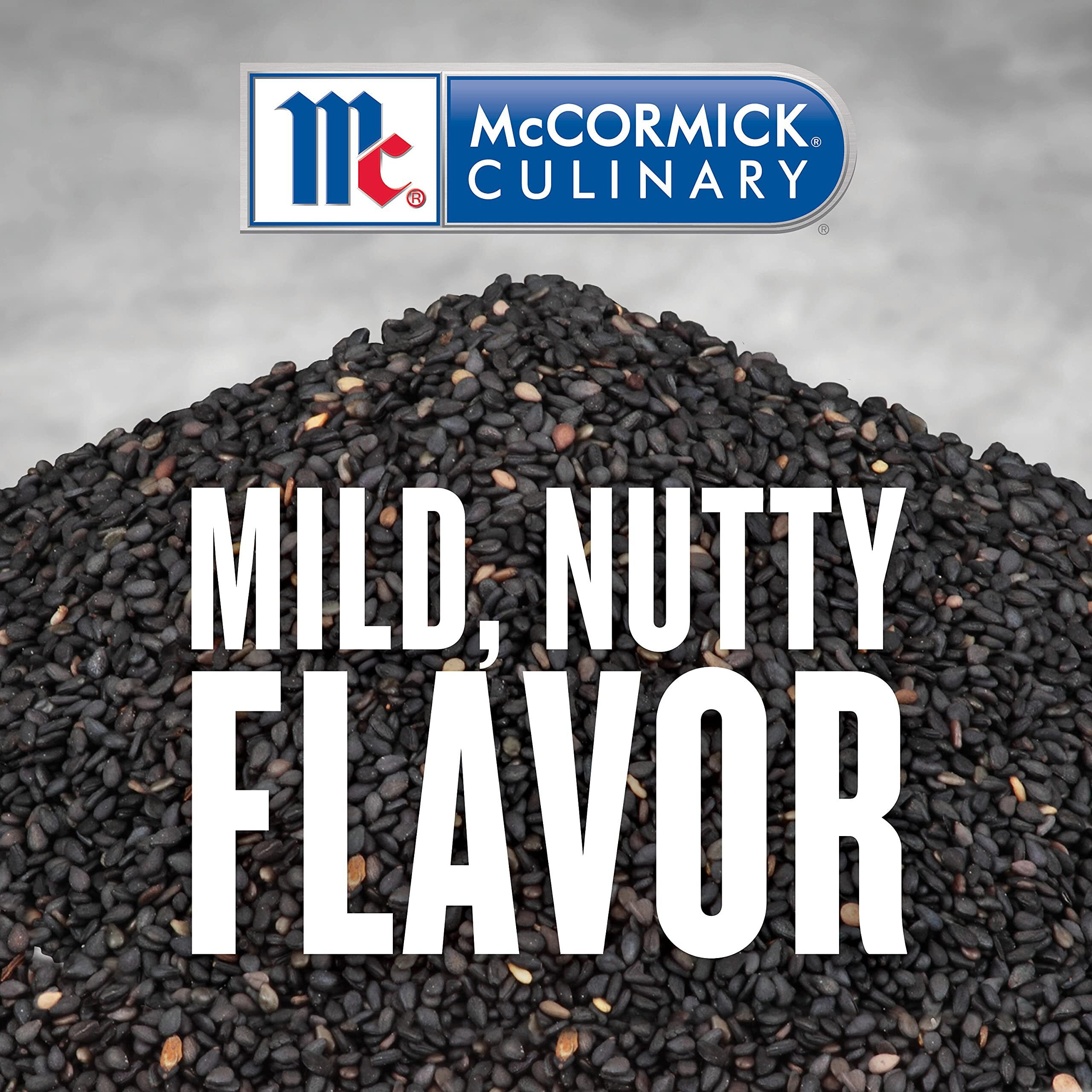 Mccormick Culinary Whole Black Sesame Seeds, 18 Oz - One 18 Ounce Container Of Black Sesame Seeds, Perfect For Stir-Fries, Sushi, Chow Mein And More