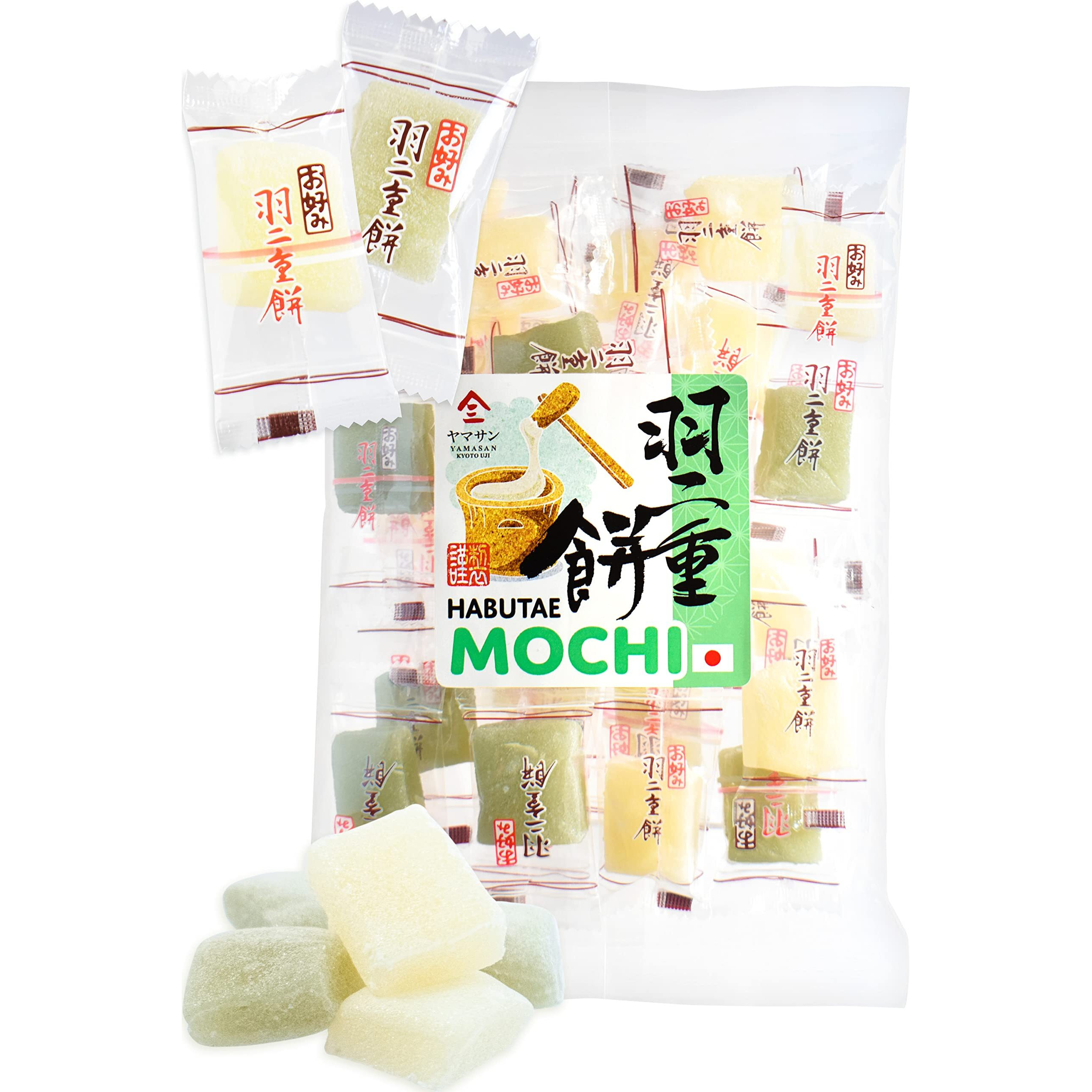 Japanese Mochi Candy - Habutae Mochi - Artisanally Soft & Delicate Individually Wrapped Candy 300GYamasan