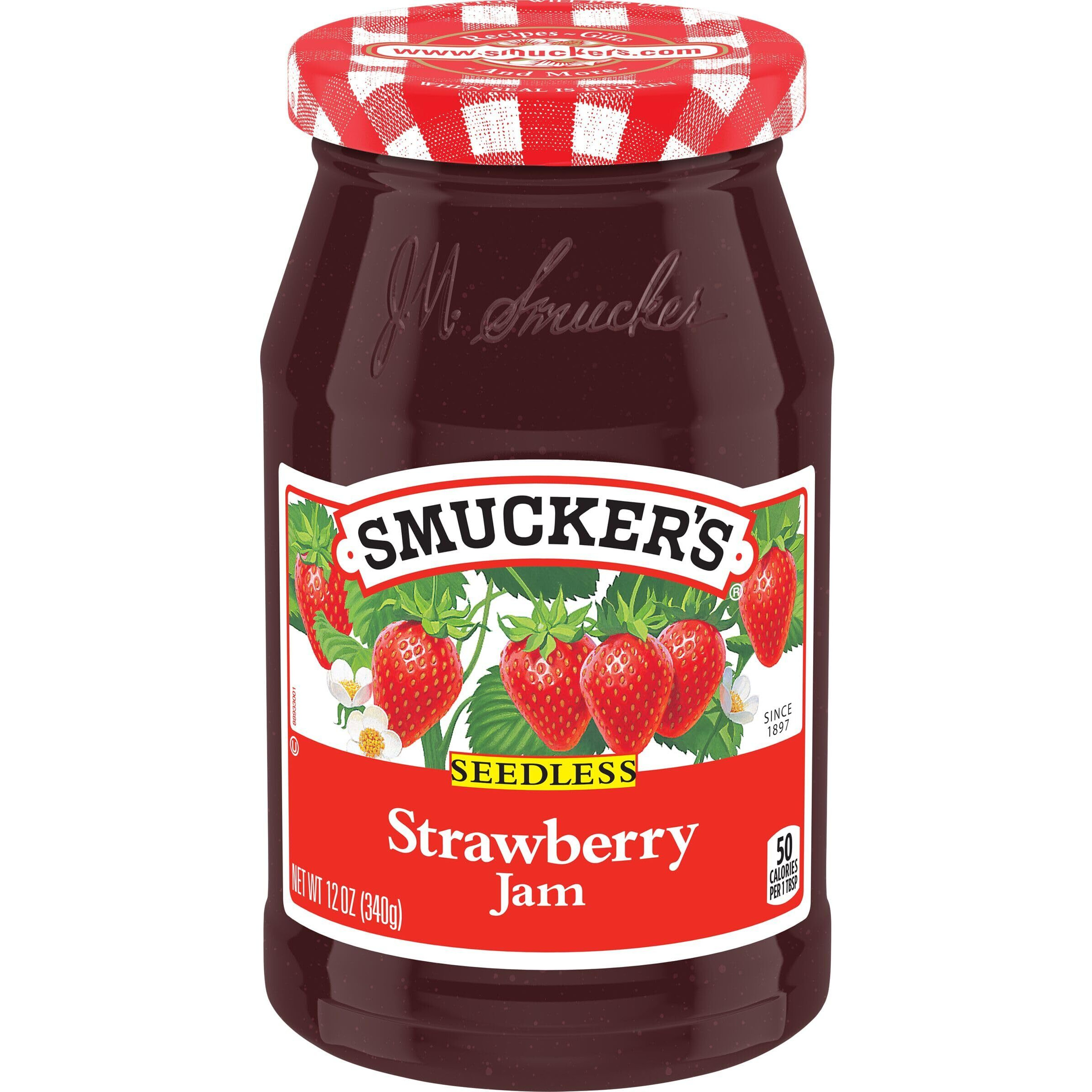 Smucker's Seedless Strawberry Jam, 12 Ounces (Pack Of 6)