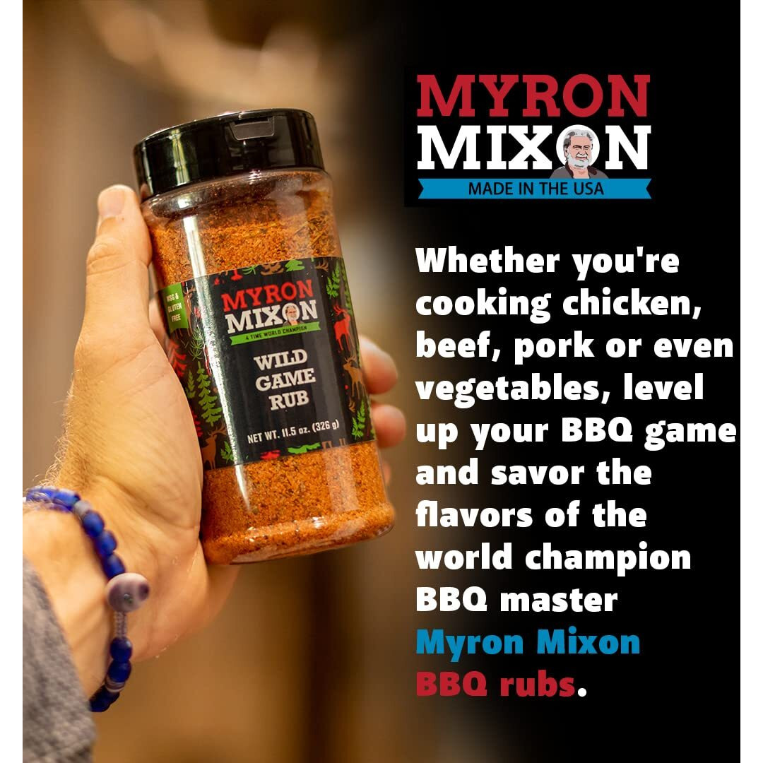 Myron Mixon Bbq Rub | Rubba Dub Rib | Champion Pitmaster Recipe | Gluten-Free Bbq Seasoning, Msg-Free, Usa Made | 12 Oz