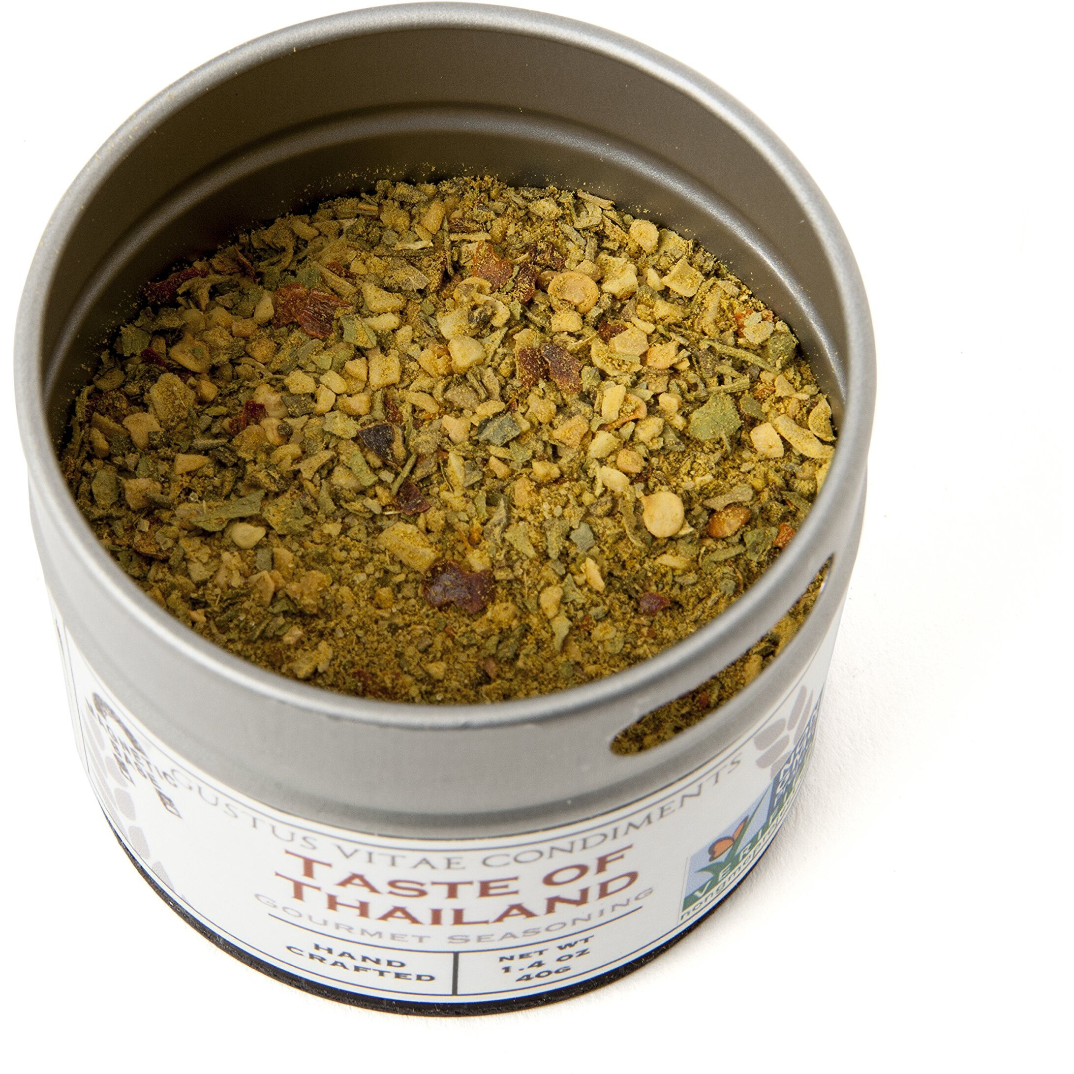 Taste Of Thailand Seasoning | Non Gmo Verified | Magnetic Tin | Spice Blend | 1.4Oz | Crafted In Small Batches By Gustus Vitae | 28