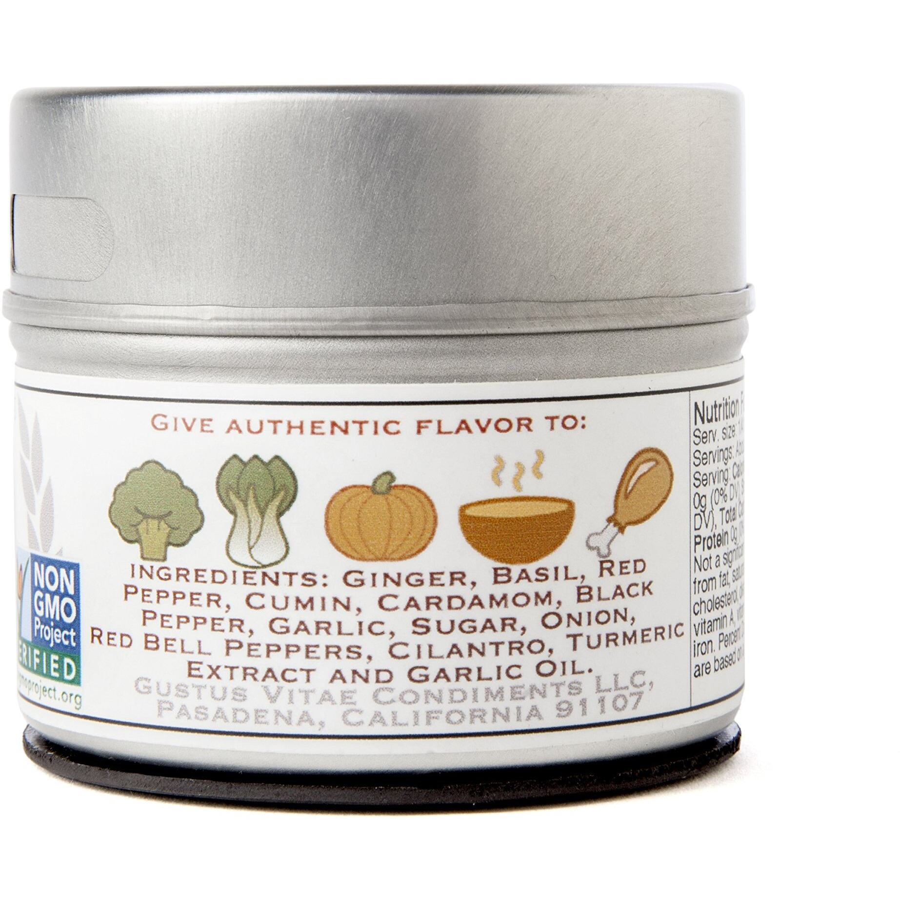 Taste Of Thailand Seasoning | Non Gmo Verified | Magnetic Tin | Spice Blend | 1.4Oz | Crafted In Small Batches By Gustus Vitae | 28