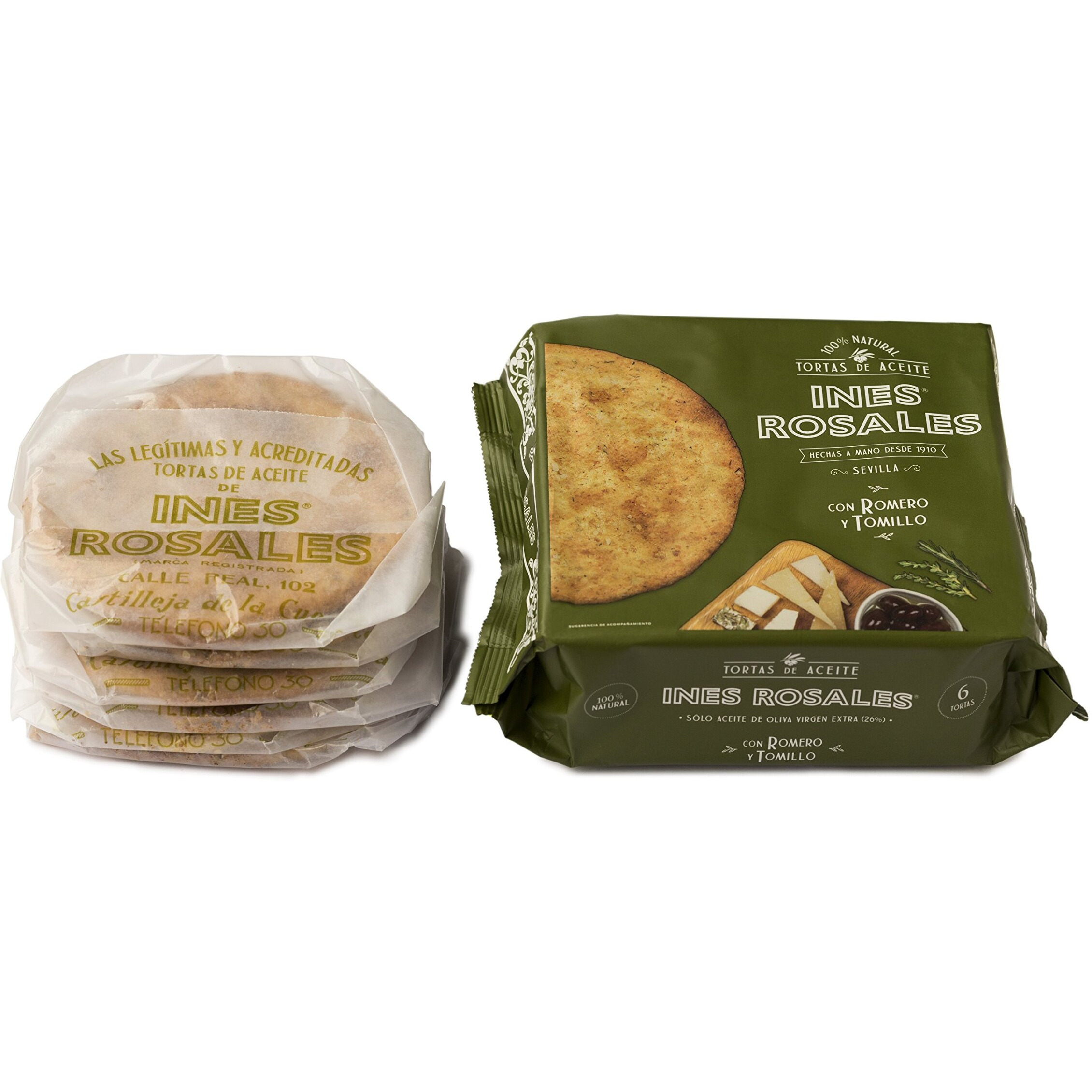 Ines Rosales Tortas, Savory Olive Oil, Rosemary And Thyme