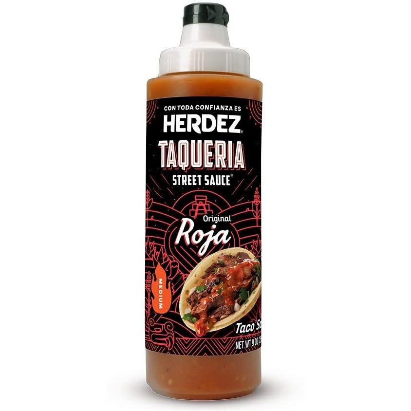 Herdez Taqueria Street Sauce Roja 9 Ounce (Pack Of 8)