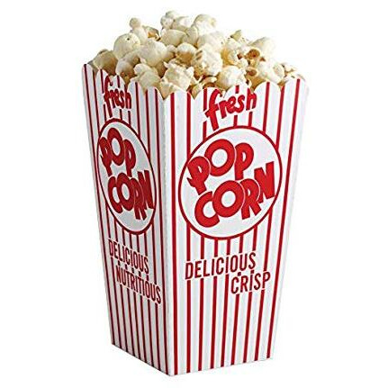 44E Open Top Popcorn Boxes ( Pack Of 25Ct)