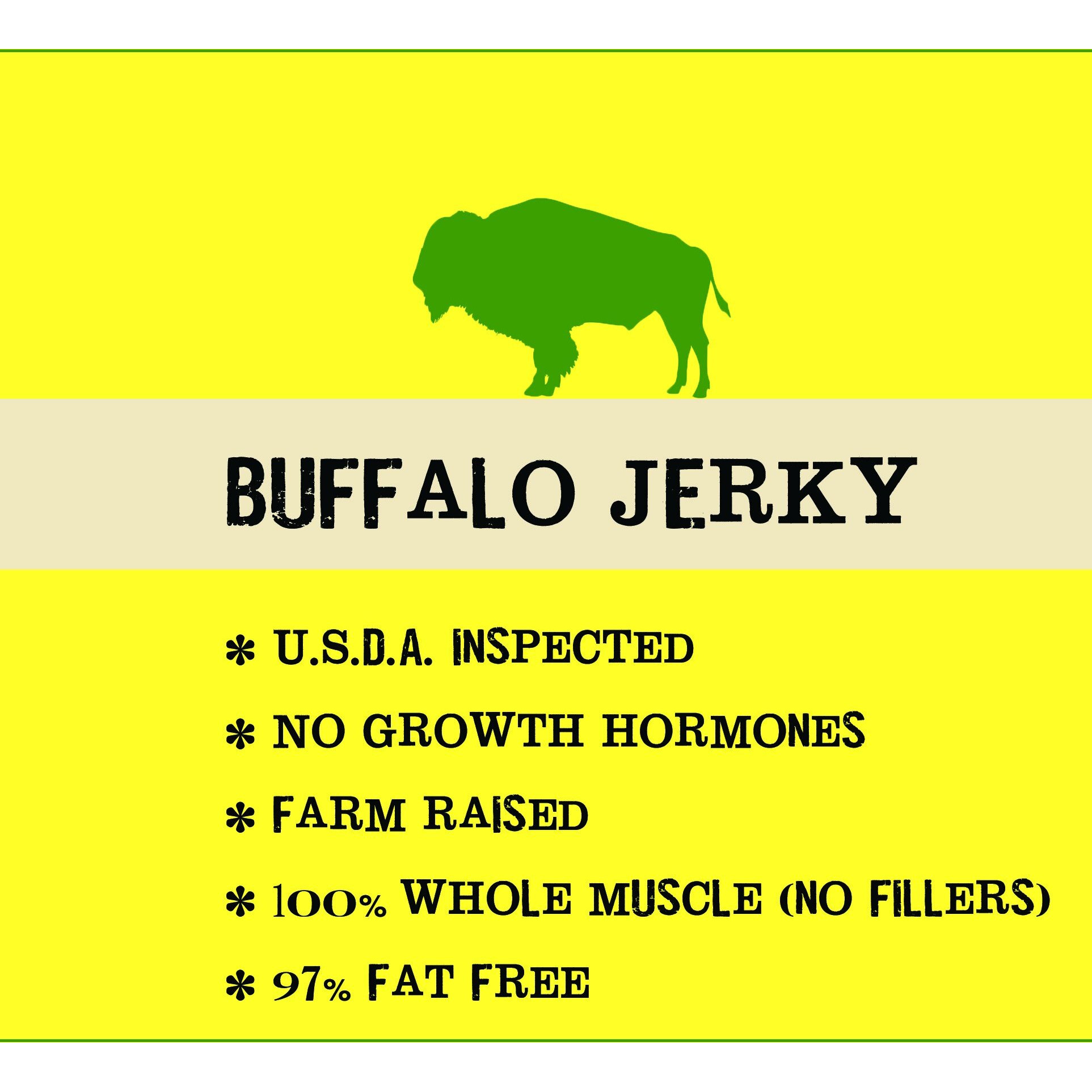Jerky.Com Exotic Hot Buffalo Jerky - Wild Game Meat Snacks, Exotic Snacks, High-Protein, All-Natural, No Added Preservatives - Healthy Snacks For Adults - 1.75 Oz. (Pack Of 3)