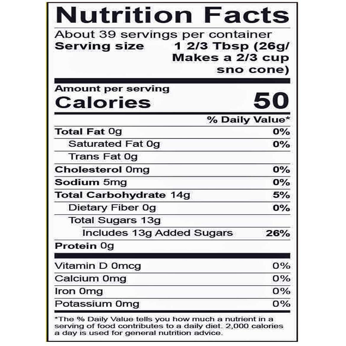 Hypothermias Shaved Ice & Snow Cone Syrup - Bpa-Free Recyclable Plastic Bottle Quart (32 Fl. Oz) - Vanilla - Non-Gmo 100% Pure Cane Sugar, Ready To Use