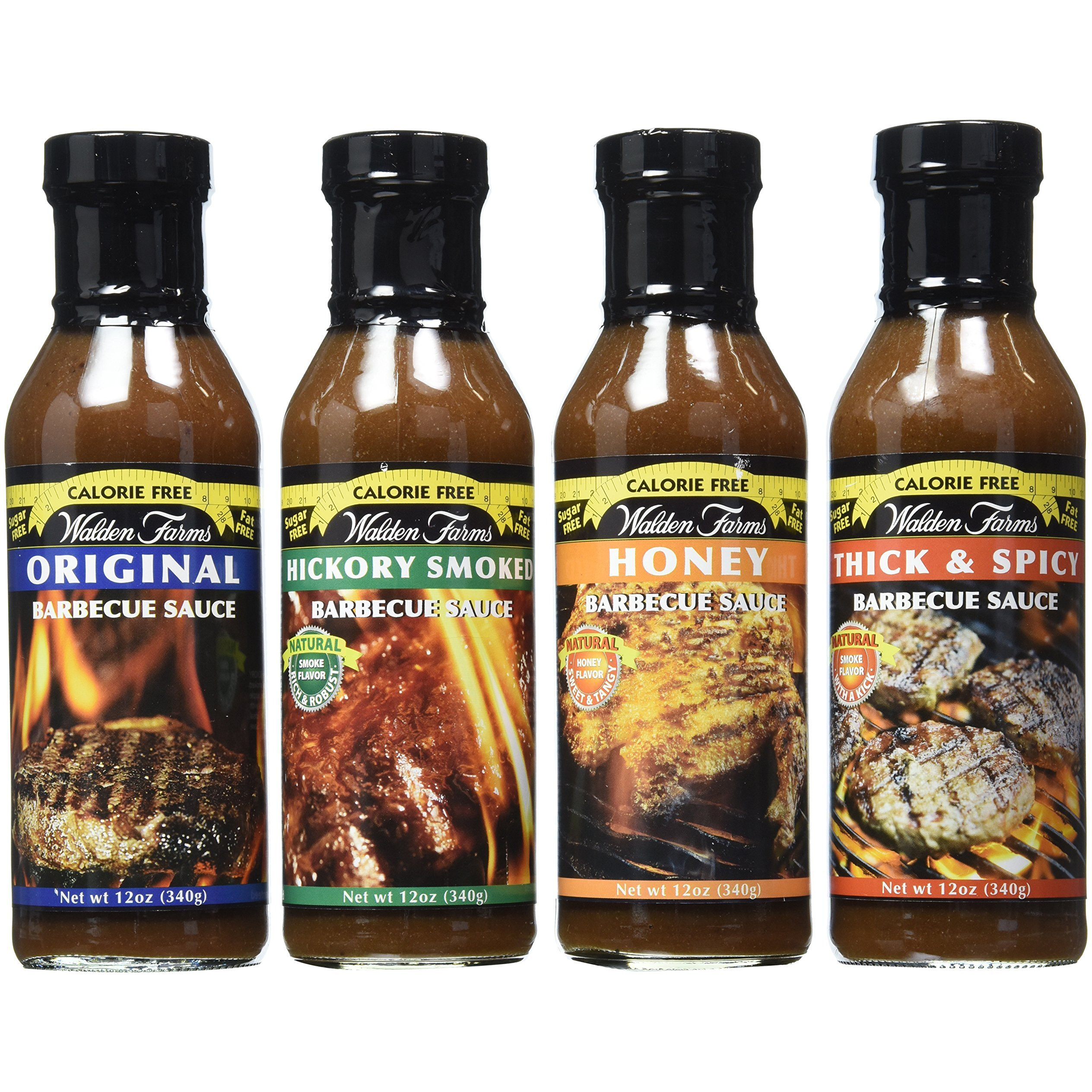Calorie Free Barbecue Sauce - 4 Flavors 12 Fl Oz Bottles