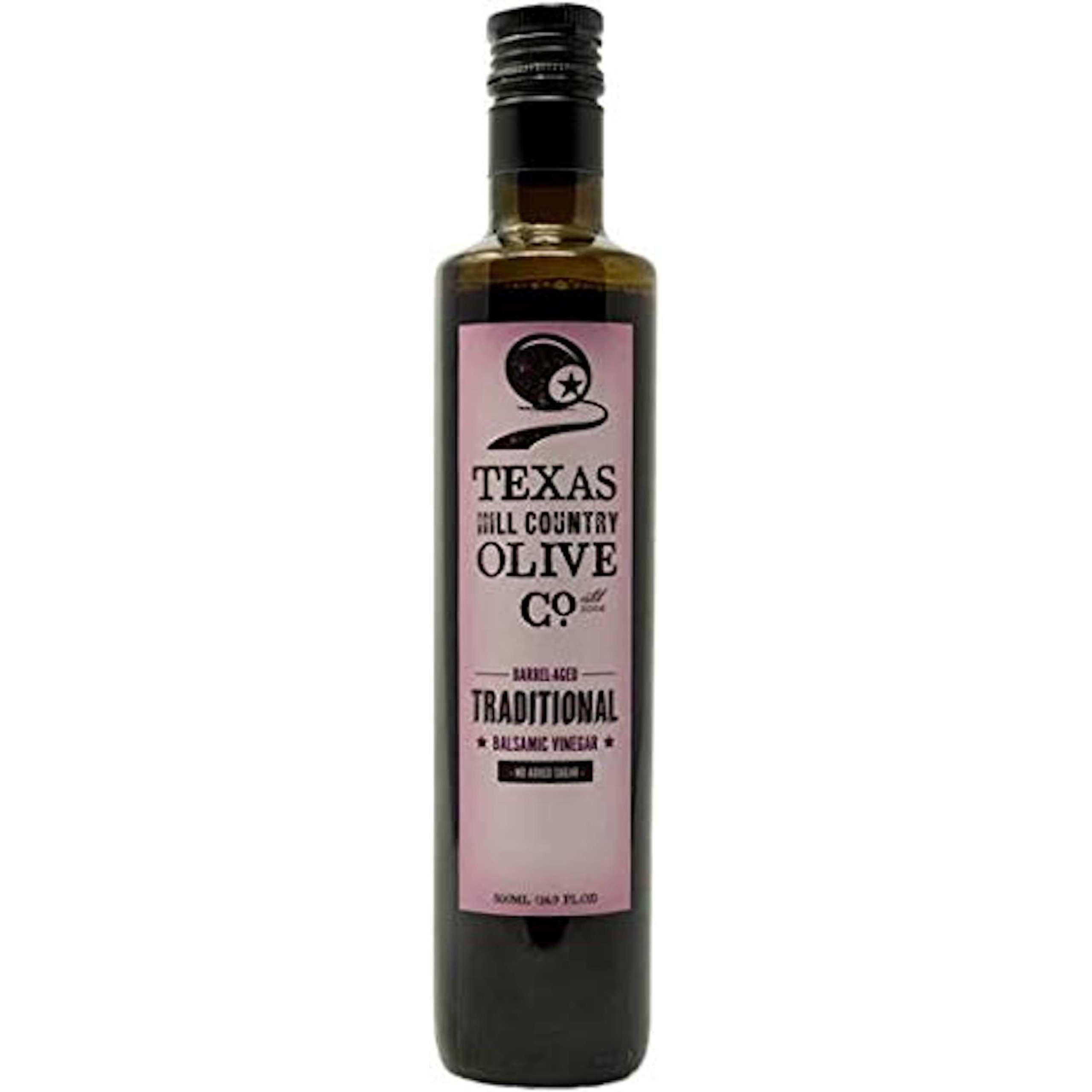 Traditional Balsamic Vinegar - Gourmet Barrel Aged Balsamic Vinegar - Great For Dressing Dipping Glazing - No Artificial Flavors Or Added Sugar - Made In Texas (16.9 Oz)