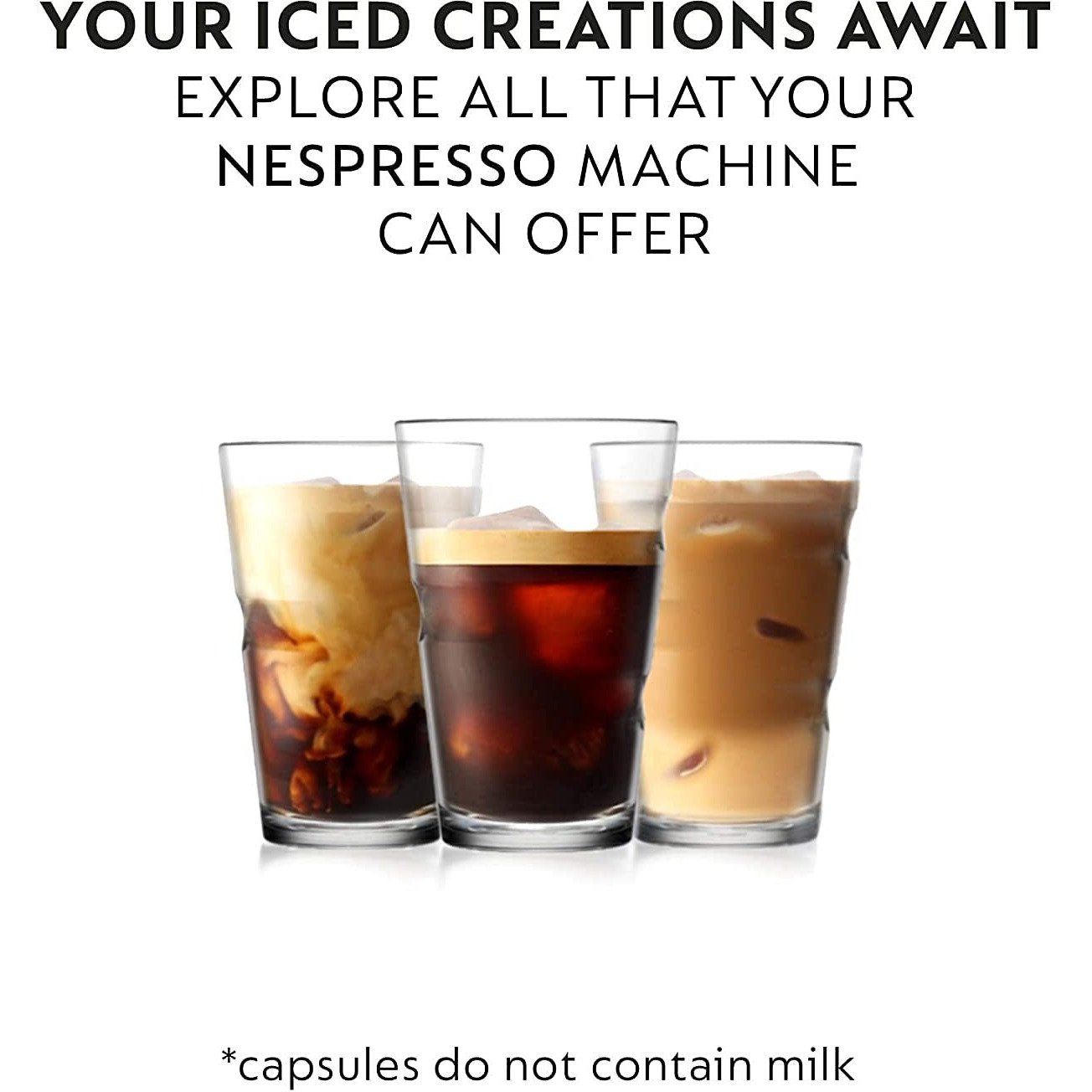 Nespresso Capsules Original Line, Freddo Delicato, 50-Count Espresso Coffee Pods