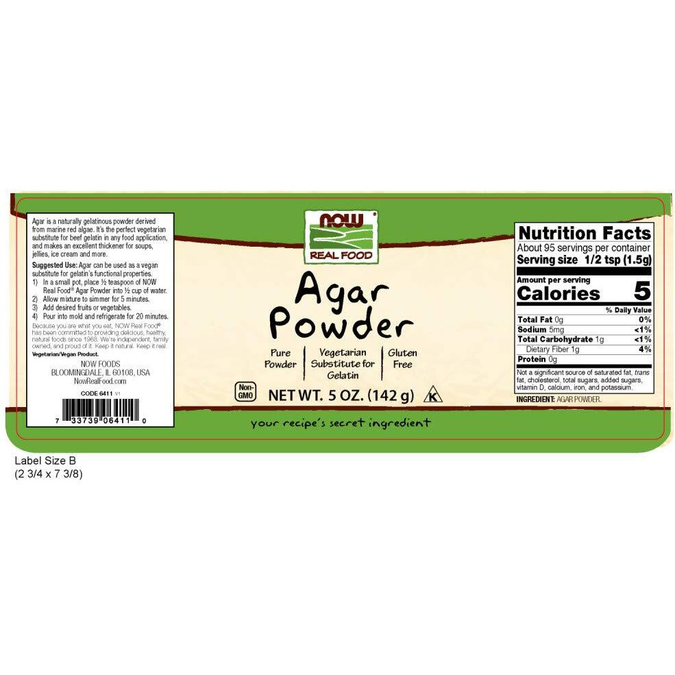 Now Foods Agar Powder, 5 Ounce
