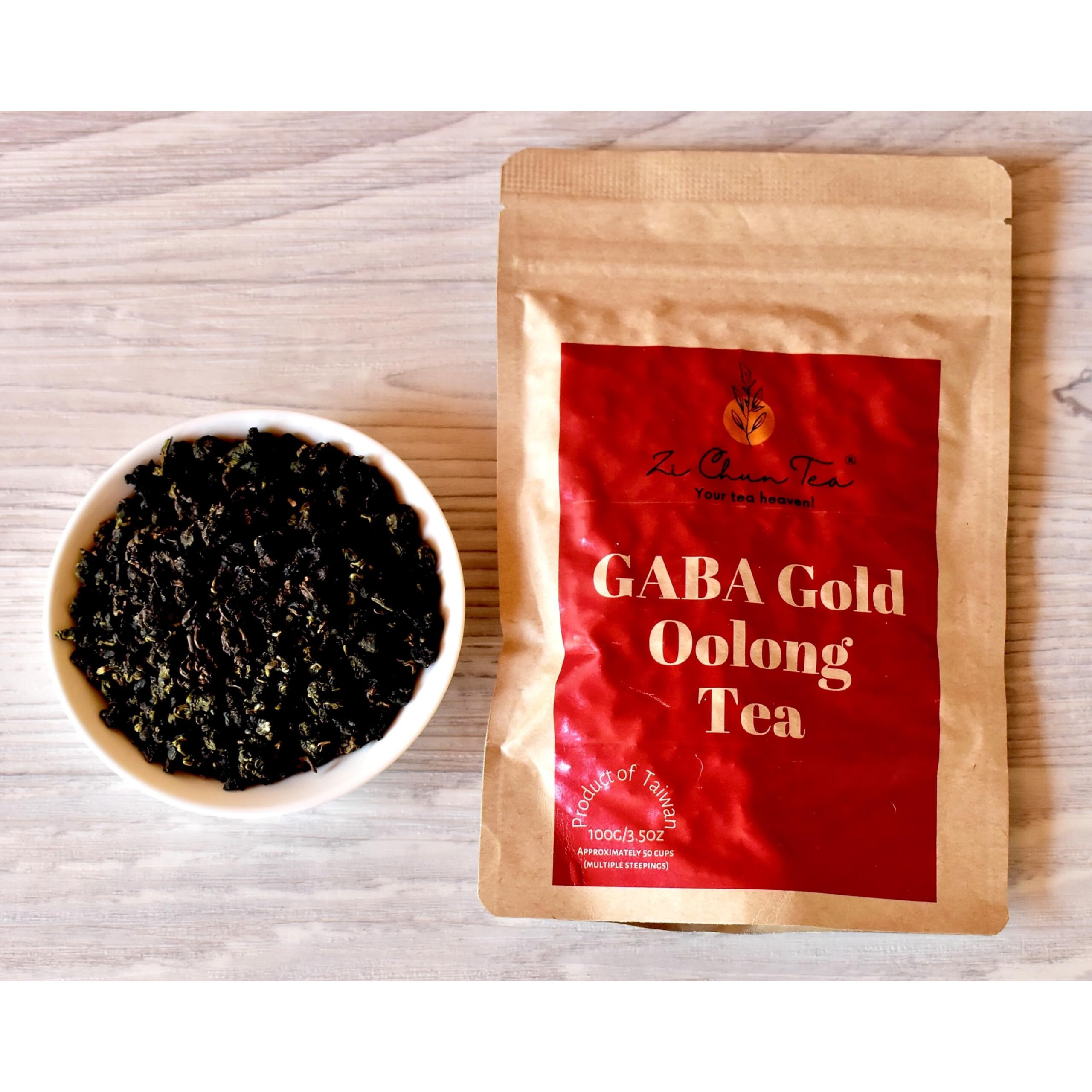 Gaba Gold - Organic Oolong Super Tea, Loose Leaf Stress Relief Tea - A Calming And Relaxing Tea - Aids Mental Focus And Clarity - 8.8 Ounces
