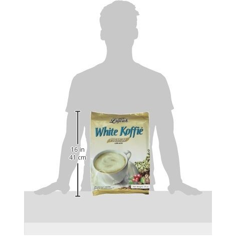 Luwak White Koffie Low Acid (3In1) Instant Coffee 13.5Oz, Pack Of 20 Sachets