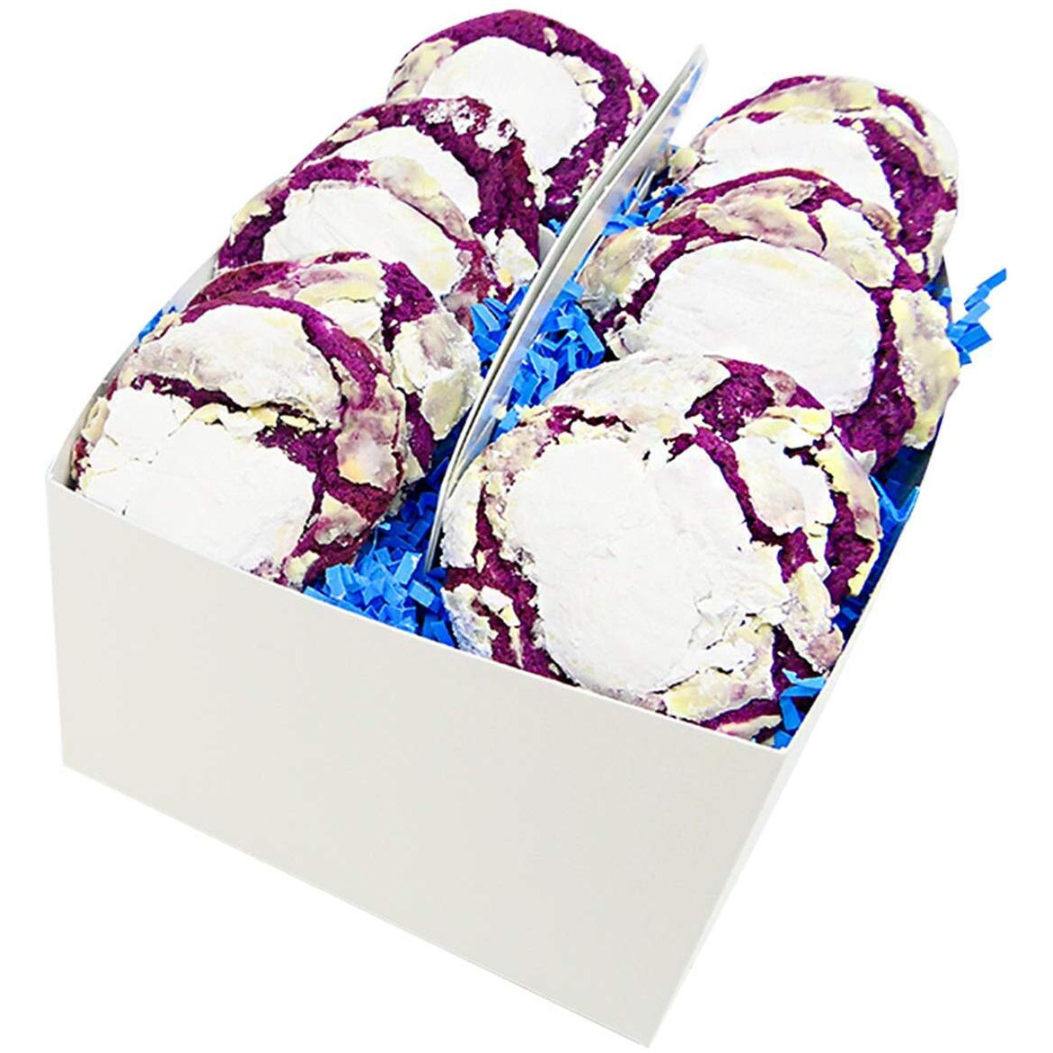 The Cravory Ube Cookies - 12 Cookies, 2.0 Oz. Each - Individually Wrapped - Baked Fresh - Gourmet Dessert, Snack Or Baked Goods - Limited Edition