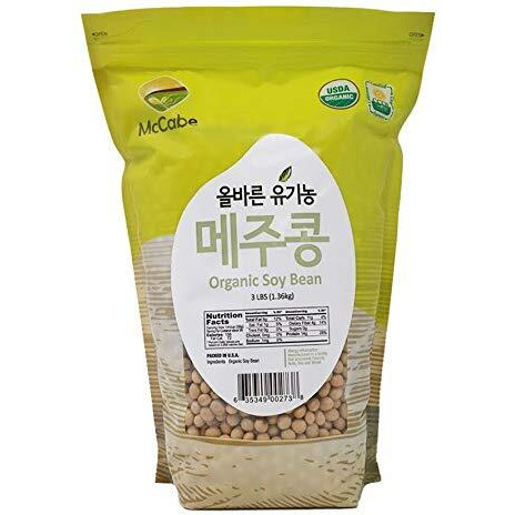 Mccabe Organic Soybeans - Whole Soy Beans Dry Organic | Gmo-Free Organic Soy Bean | Usda And Ccof Organic Certified | Product Of Usa | 3 Lbs (48 Oz)
