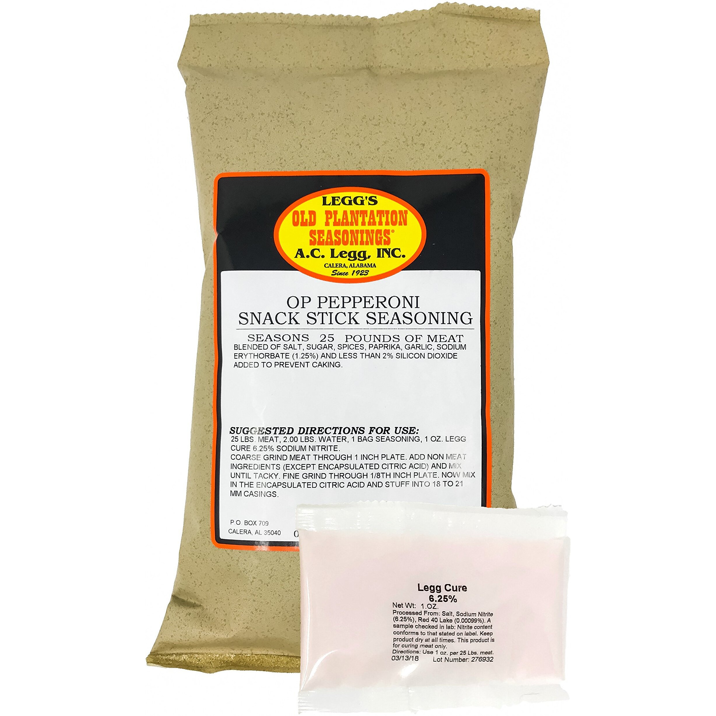 A.C. Legg - Pepperoni Snack Stick Seasoning, 16.75 Ounce - With Cure