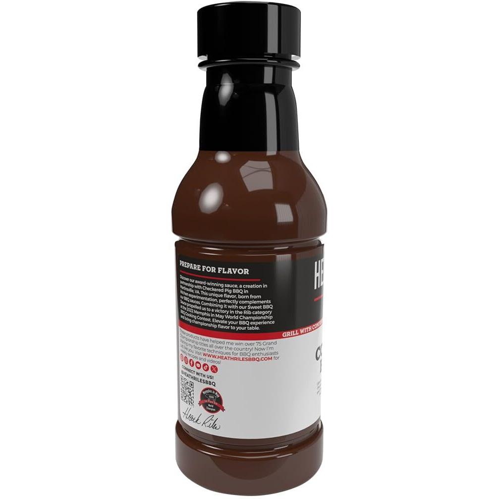Heath Riles Bbq Competition Barbecue Sauce, Champion Pitmaster Recipe, Bottle 16 Oz.