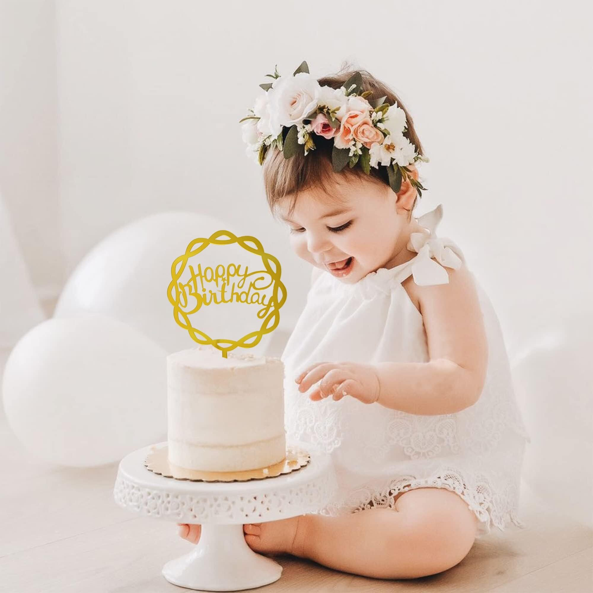 40 Pcs Happy Birthday Cake Topper Acrylic Birthday Cupcake Topper Cake Pick Decorations For Birthday Party Cake Desserts Pastries 10 Styles 4 Colors