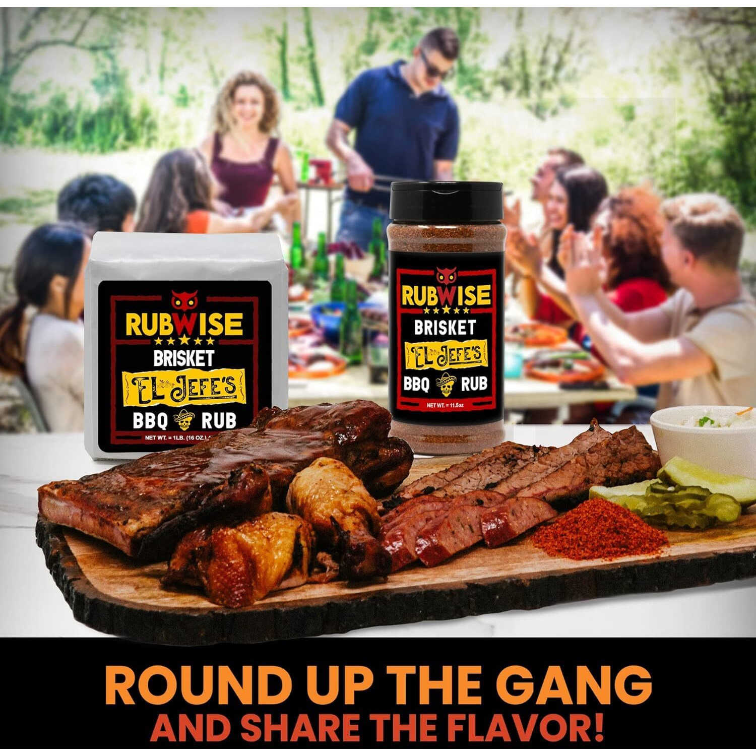 Rubwise Texas Style Bbq Brisket Rub - El Jefe (1Lb) | Bbq Rubs & Spices For Smoking And Grilling | Premium Bbq Seasonings And Rubs With Authentic Texas Spices | Dry Rubs | Great On Brisket, Steaks, Ribs & Burgers
