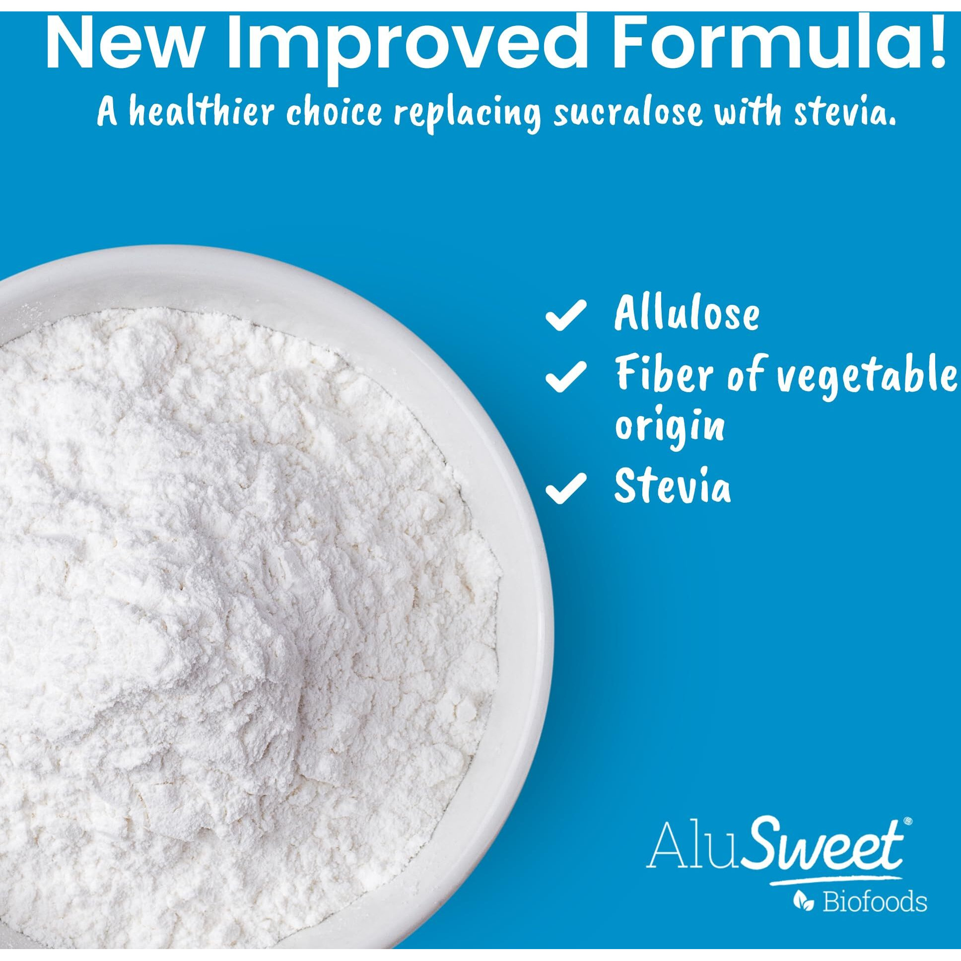 Alusweet Allulose Sweetener Zero Calorie - 24 Oz - 11 Sugar Substitute, Keto-Friendly, Gluten-Free, Non-Glycemic, Plant-Based Sugar Substitute For Baking, Coffee, Cooking And Drinks