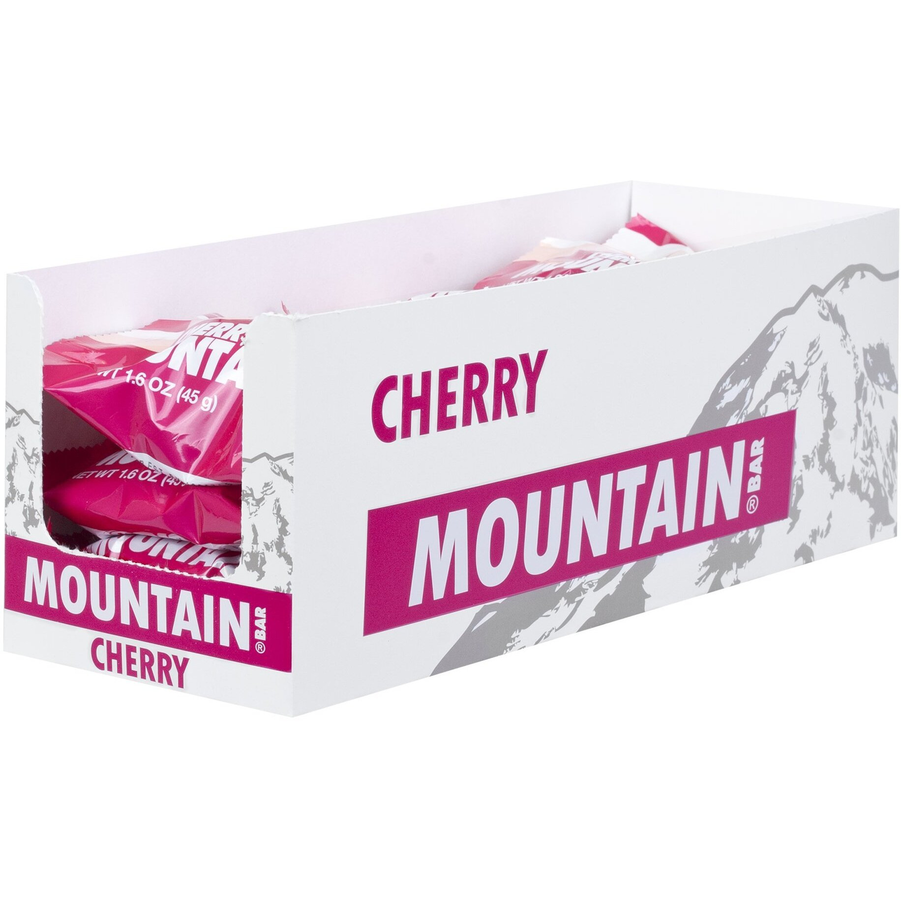 Brown & Haley Cherry Mountain Bar - Chocolate Candy With Peanuts And Creamy Cherry Center - Individually Wrapped Candy - Bite Size Chocolate Candy Bars With Peanut Pieces - Case Of 15-1.6 Oz