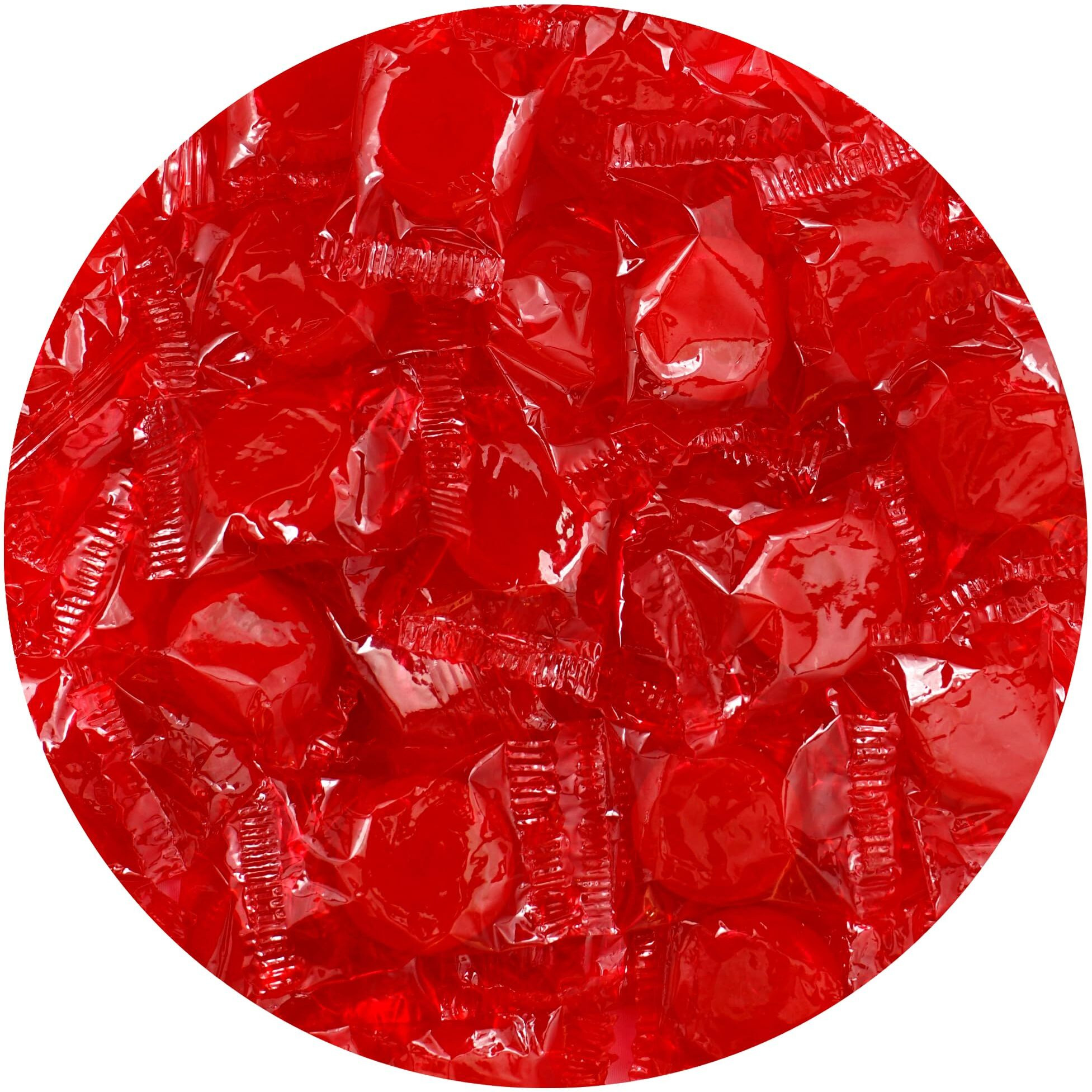 Cinnamon Discs Hard Candy - 1Lb Bulk Bag (Approx. 75 Pcs) - Cinnamon Candy - Individually Wrapped Old Fashioned Red Candy - The Hampton Popcorn & Candy Company