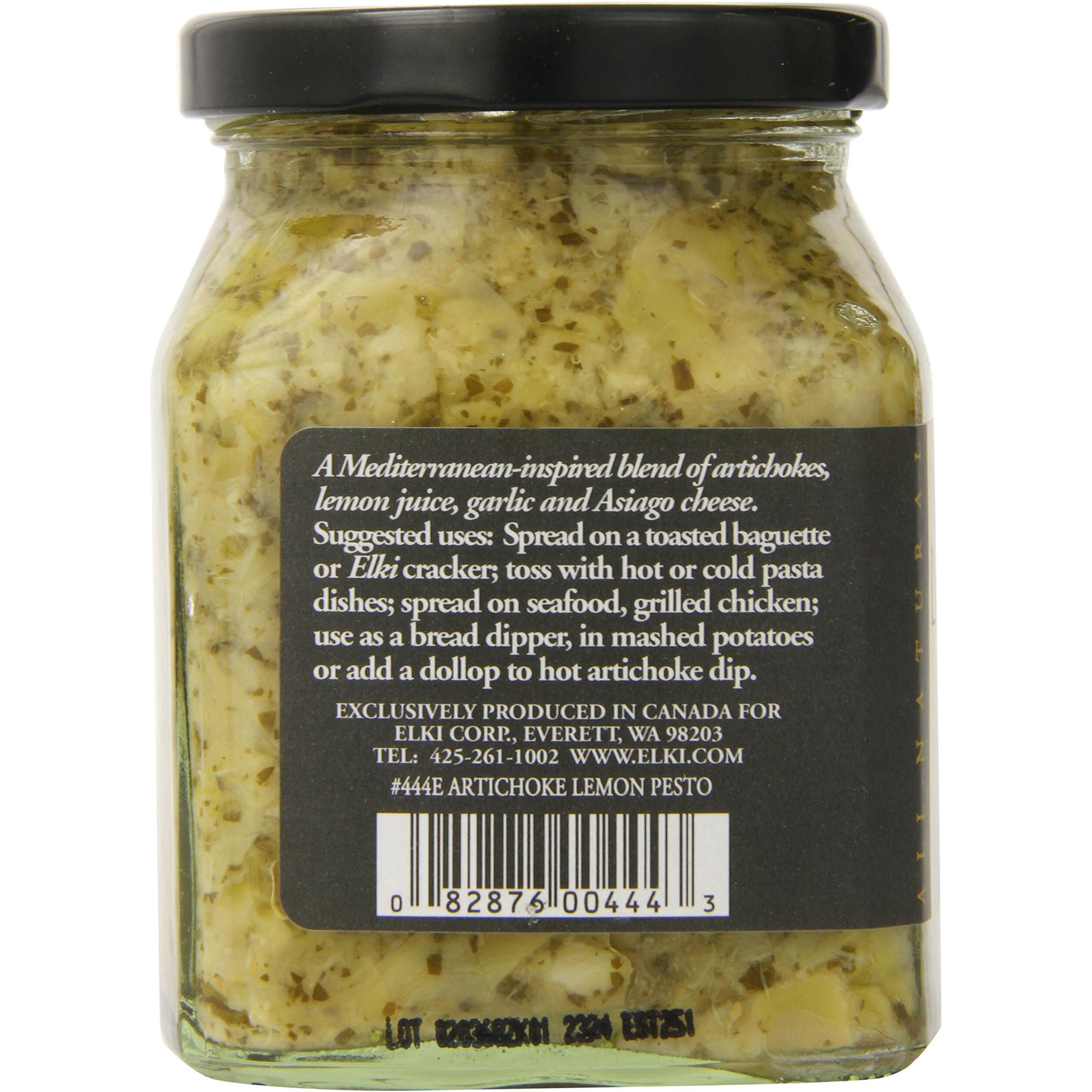 World Market Elki's Gourmet Artichoke Lemon Pesto Sauce - Creamy Spreads For Pasta, Baked Chicken, Fish And Crackers - Made From Fresh And Natural Ingredients - Mediterranean Inspired - 10 Ounce