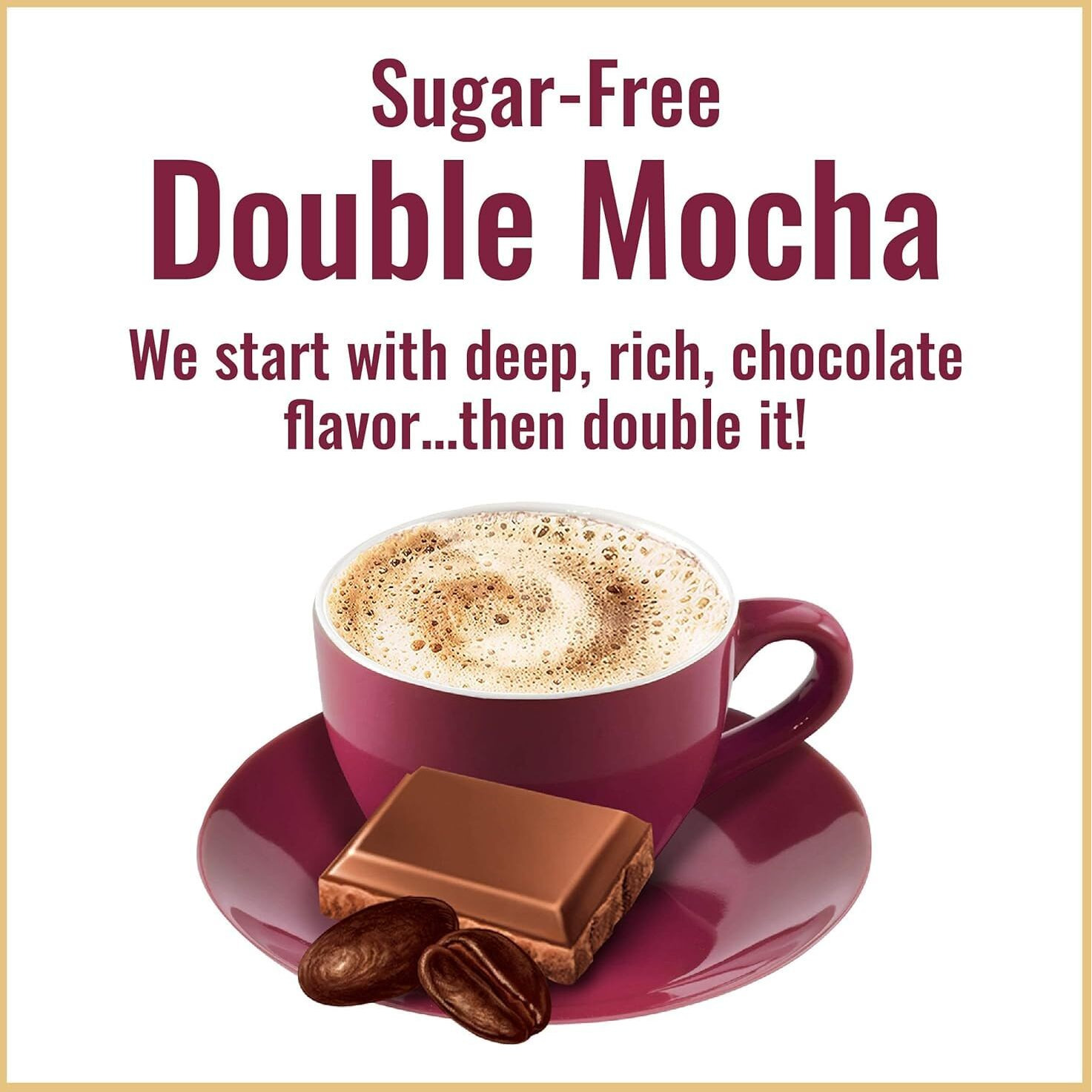 Hills Bros. Flavor Coffee (Sugar-Free Double Mocha, 12 Ounce (Pack Of 2)