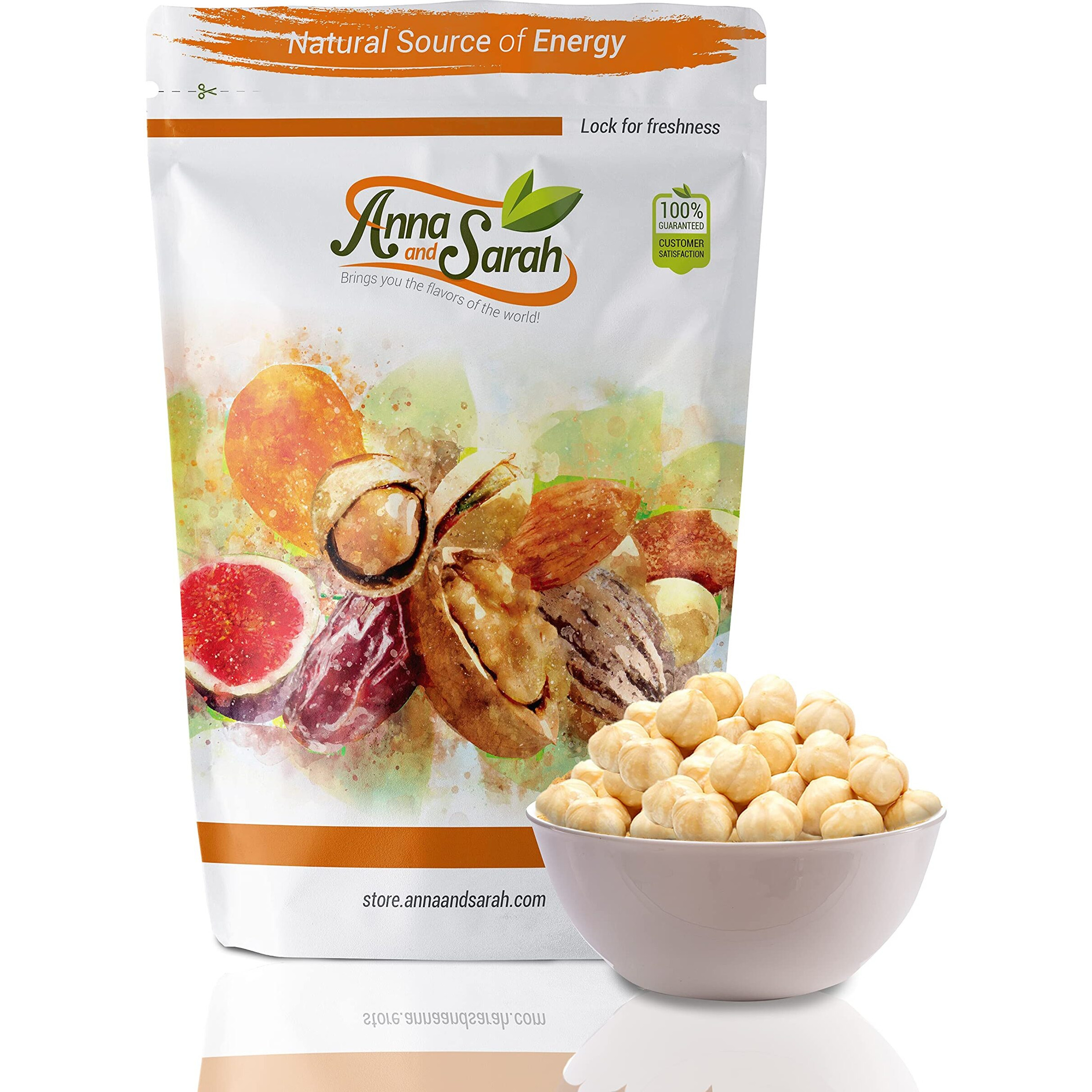 Anna And Sarah Roasted Unsalted Blanched Turkish Hazelnuts In Resealable Bag (1 Lb)