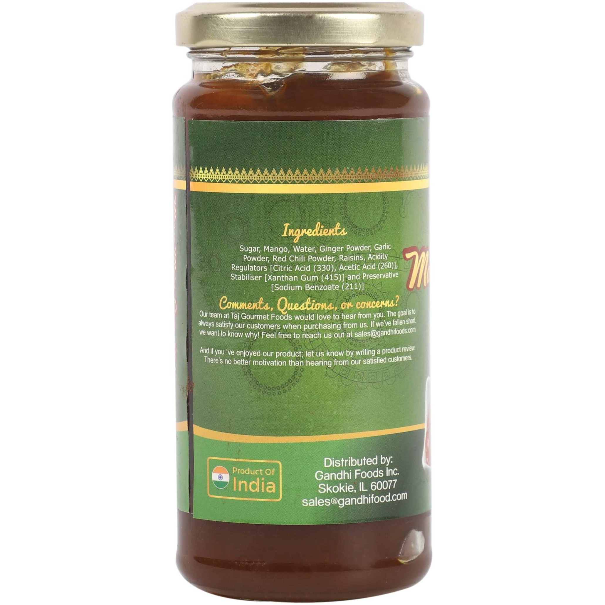 Taj Gourmet Mango Major Grey Chutney, 320G (11.2Oz)