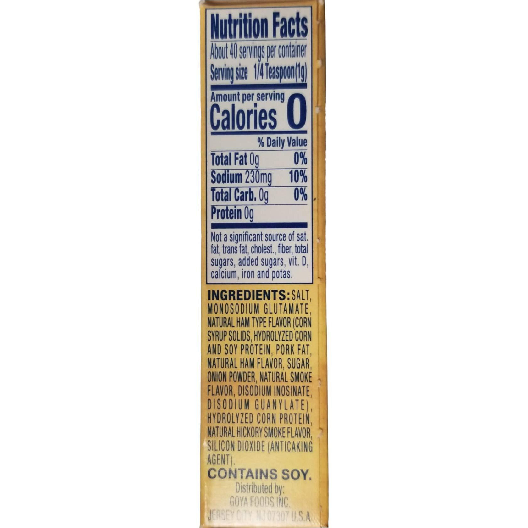 Goya Ham Flavored Concentrated Seasoning 1.41Oz | Sabor A Jamon (Pack Of 03)