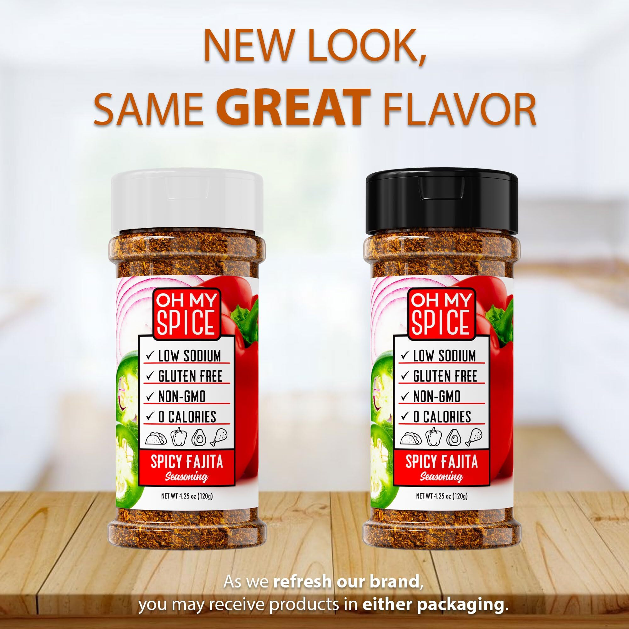 Fajita Seasoning - Spicy Taco Seasoning Mix For Chicken, Meat, Tortilla, Burrito, Seafood & Poultry. Gluten Free & Low Sodium Mexican Seasoning Rub With Cumin, Chili, Paprika, Onion & Garlic 4.25Oz