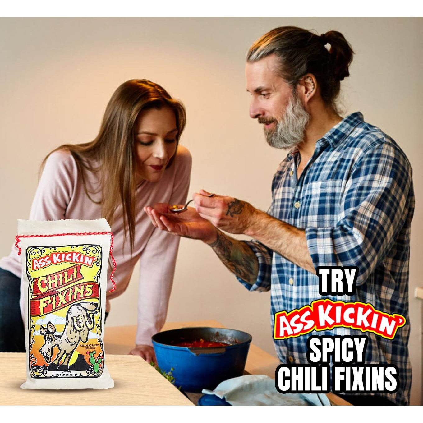 Kickin' Chili Fixins - 2 Pack - Premium Gourmet Gift Made In The Usa - 16Oz. Each