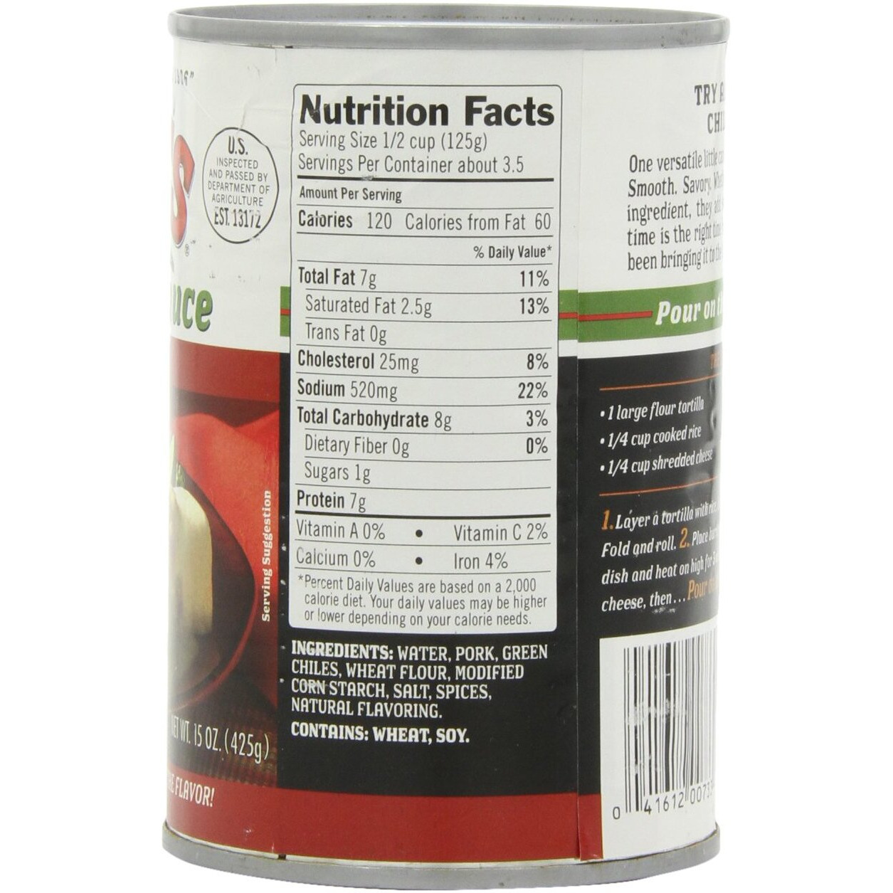 Stokes Green Chile Sauce With Pork, 15 Ounce