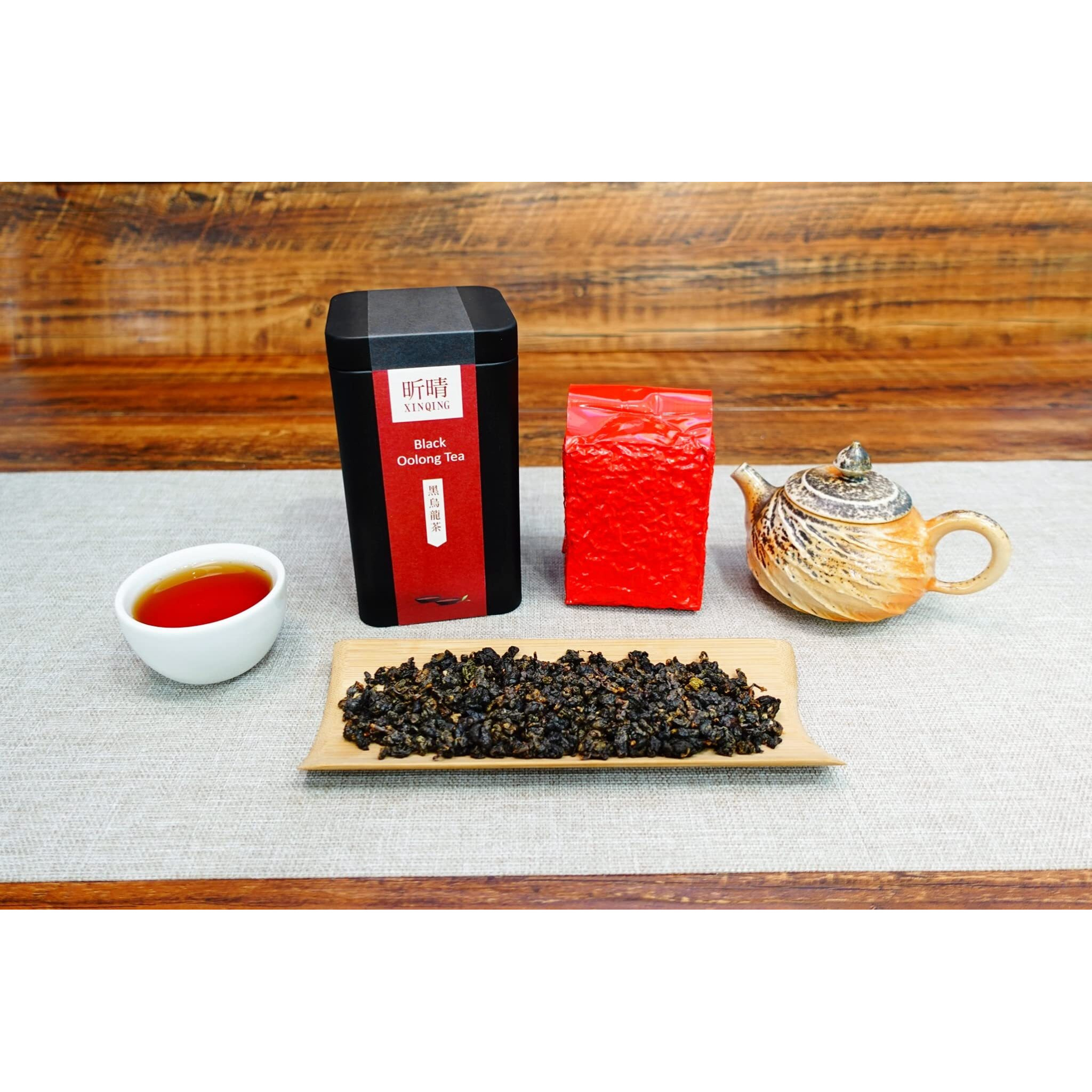 Xin Qing Black Oolong Tea Taiwan High Mountain Oolong Tea Taiwan Gaoshan Ulong Tea Taiwanese Oolong Tea Black Loose Oolong Tea Loose Leaf Oolong Tea Taiwan Tea 150G