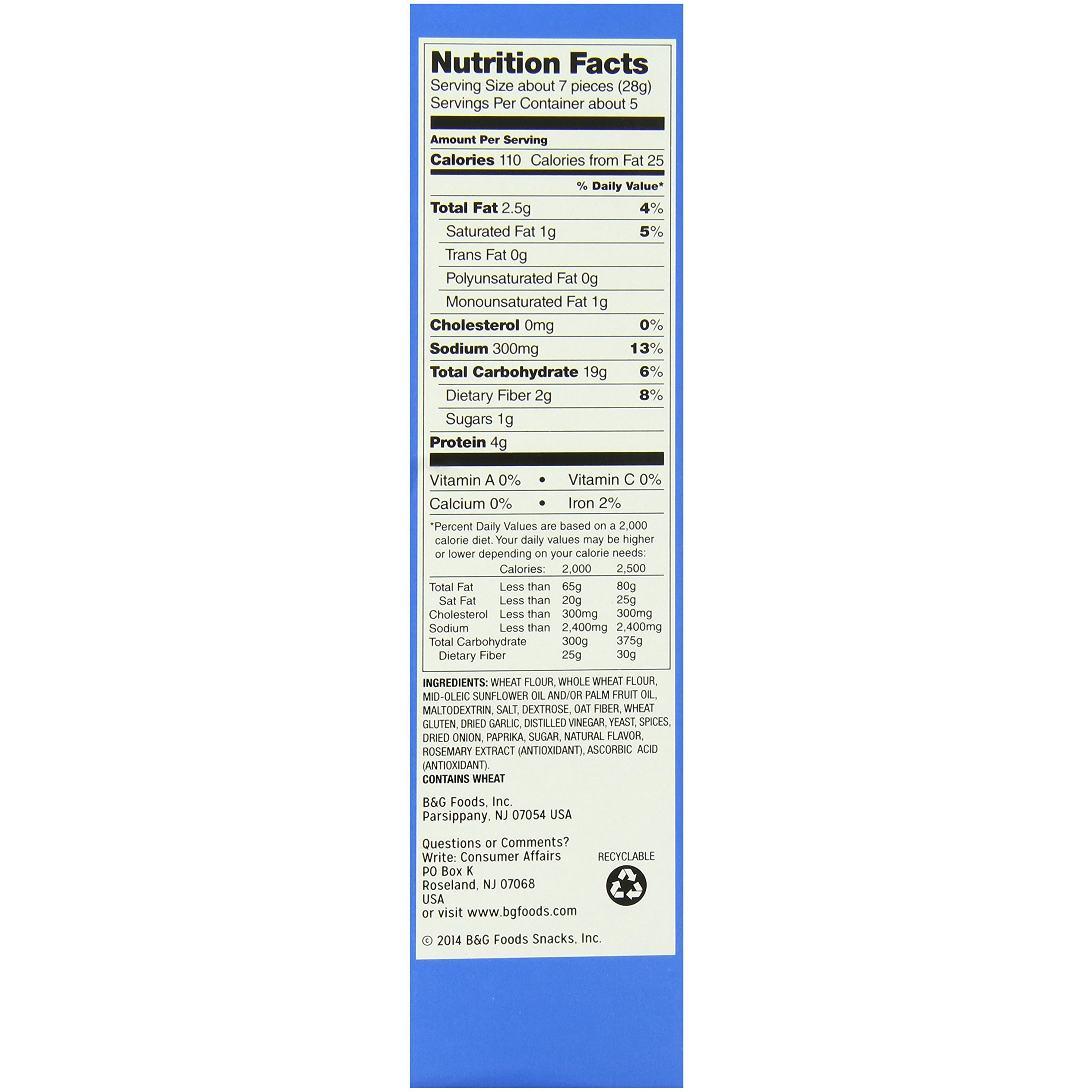 Old London Melba Roasted Garlic Snacks, 5.25 Oz (Pack Of 2)