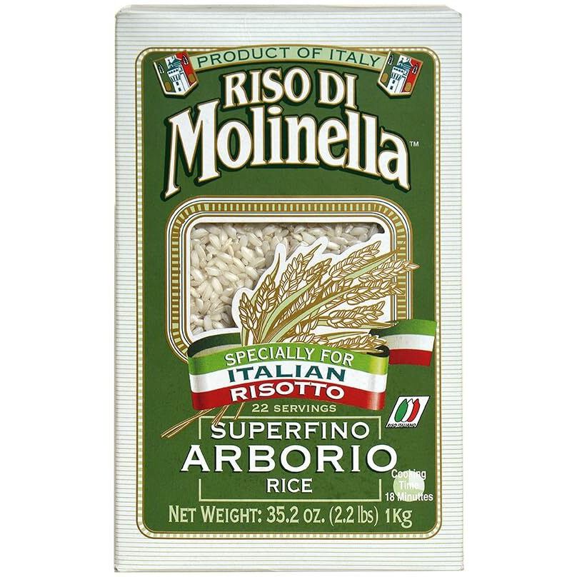 Molinella Italian Arborio Rice, 2.2-Pound Boxes, Pack Of 4