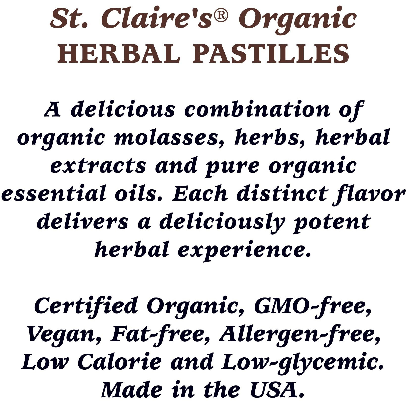 St. Claire's Organic Herbal Pastilles, (Coffee, 1.5 Ounce Tin, Bundle Of 3) | Gluten-Free, Vegan, Gmo-Free, Plant-Based, Allergen-Free | Made In Our Allergen-Free Facility